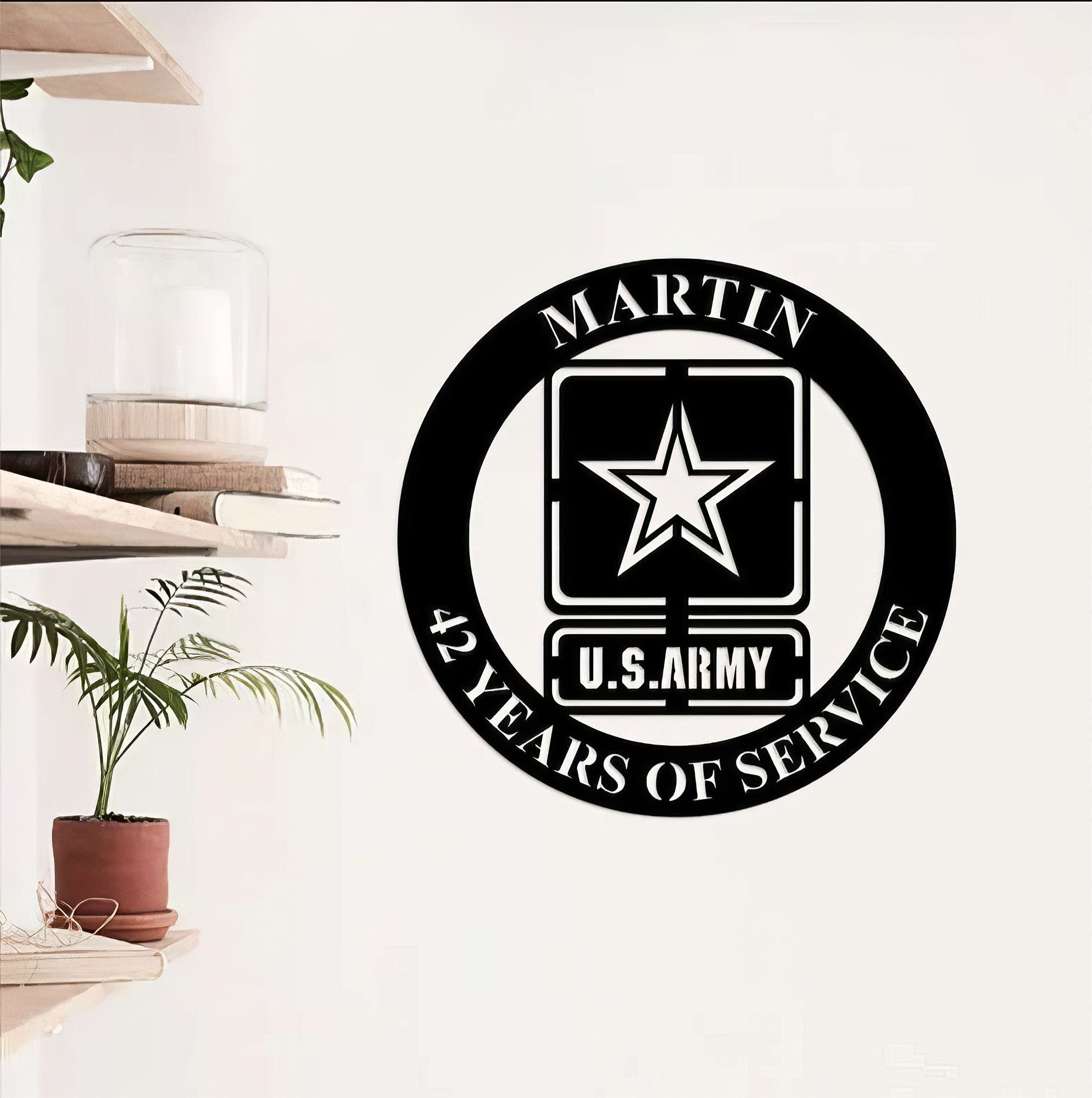 Premium Custom US Army Veteran Metal Signs VPVC901122, Gifts For Army Veteran