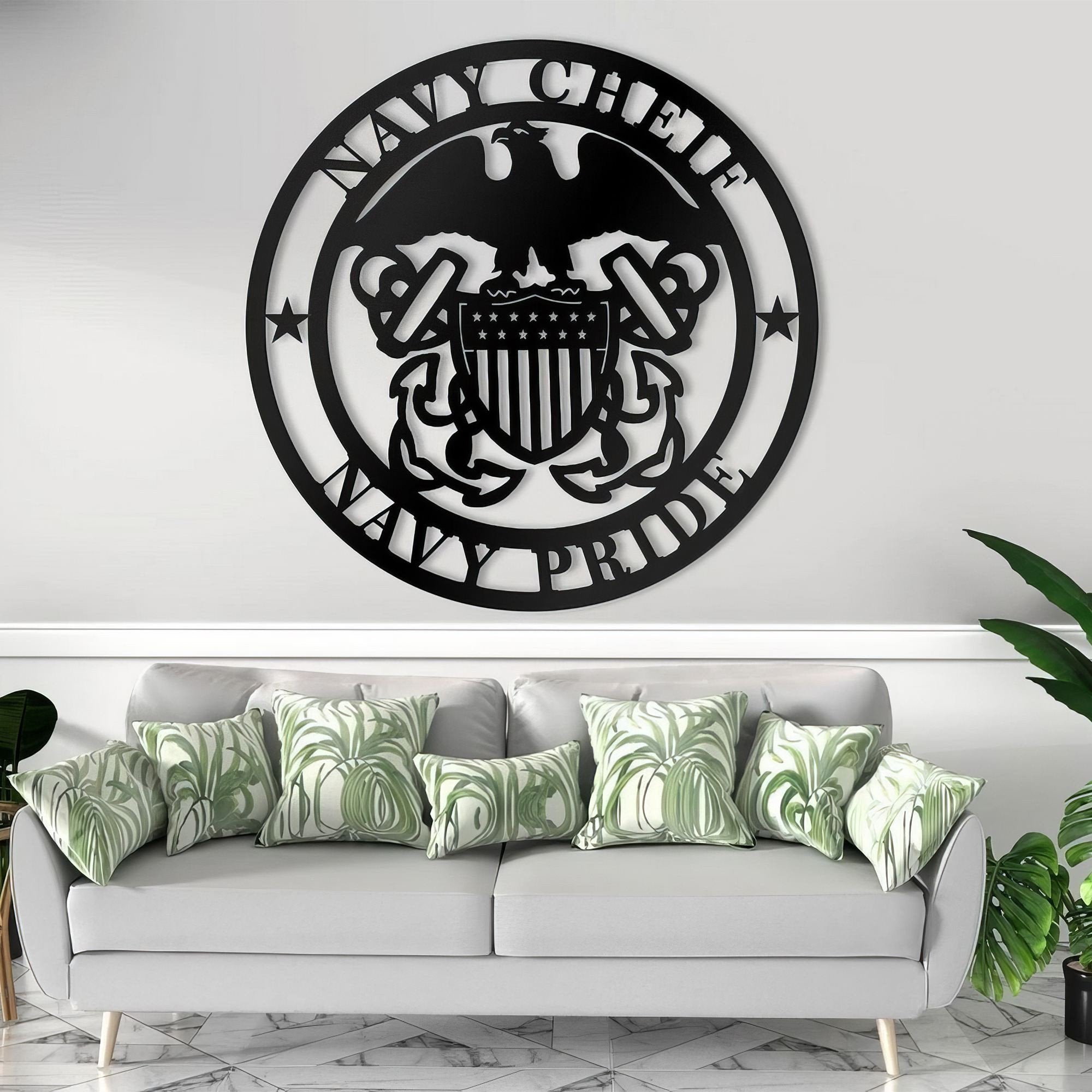 Premium Custom US Veteran Metal Signs VPVC901131, Gifts For Veteran, US Navy Veteran Sign Gifts Independence Day Veteran Day Patriotic Decor