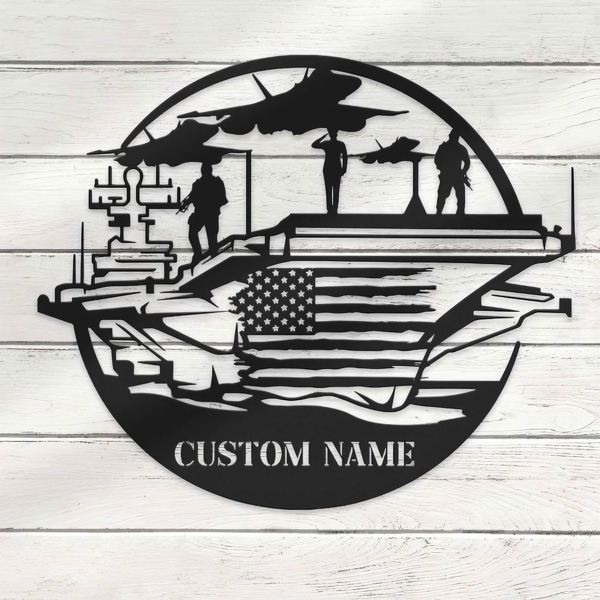 Premium Custom US Veteran Metal Signs VPVC901132, Gifts For Veteran, US Navy Veteran Sign Gifts Independence Day Veteran Day Patriotic Decor