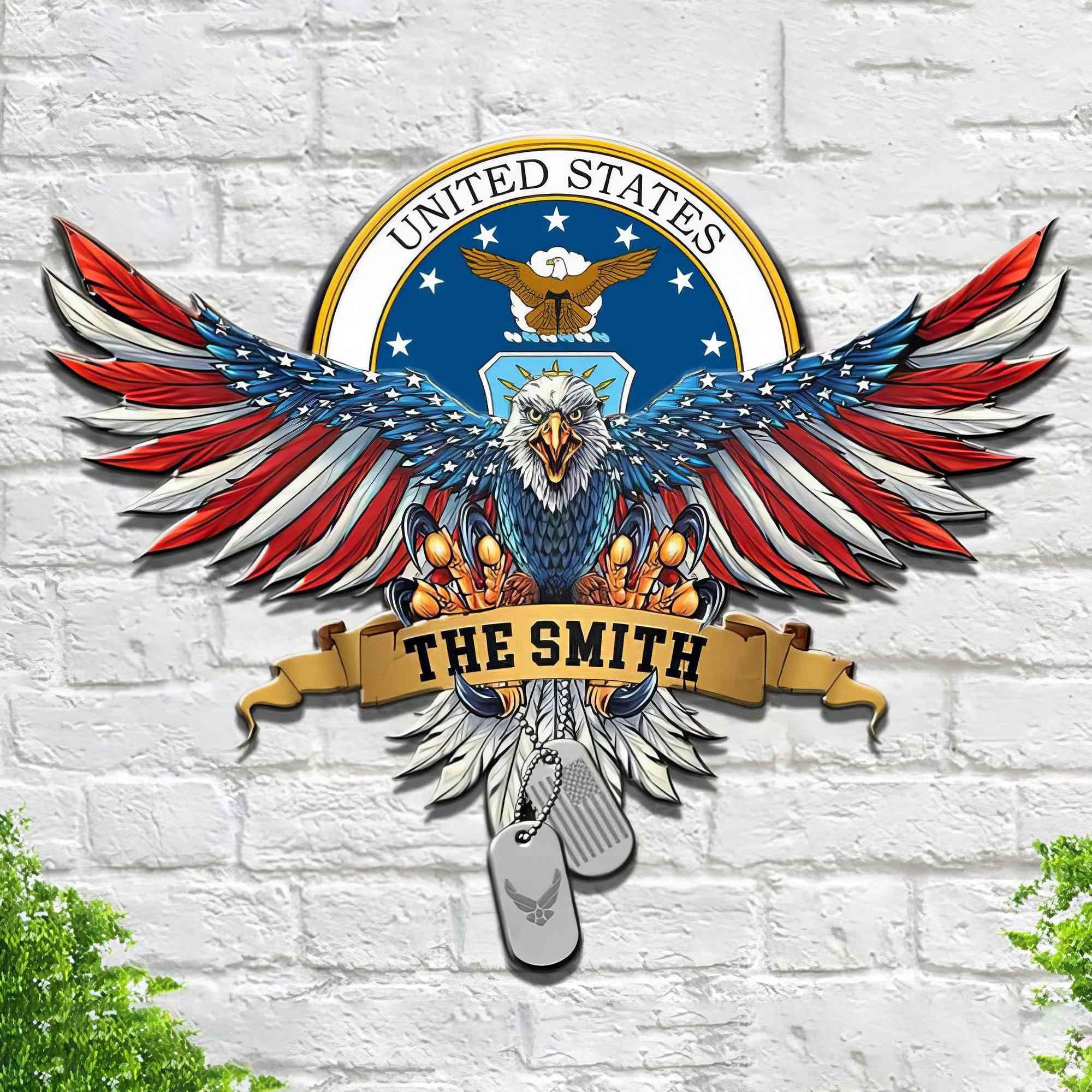 Premium Custom USAF Veteran Metal Signs VPVC901144, Gifts For Air Force Veterans