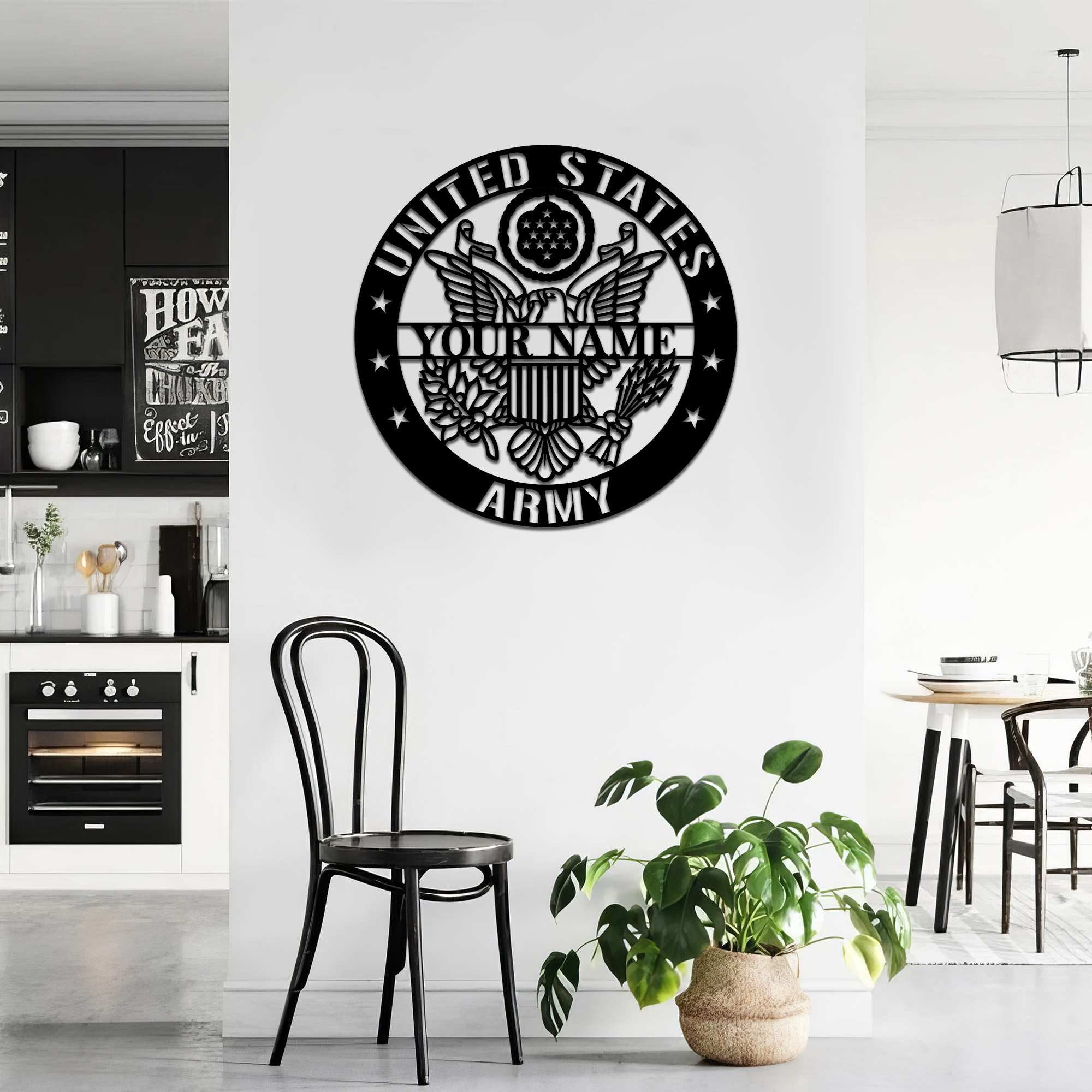 Premium Custom US Army Veteran Metal Signs VPVC900701, Gifts For Army Veteran, Best Gifts On Father's Day, Armed Forces Day, Independence Day, Veterans Day.