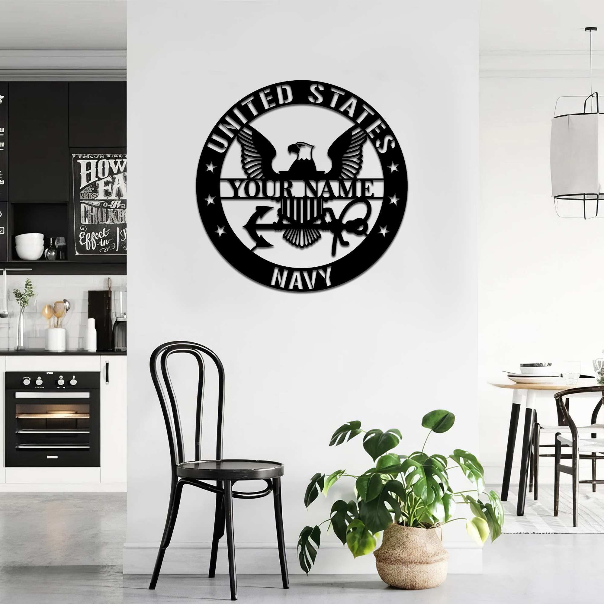 Premium Custom US Navy Veteran Metal Signs VPVC900702, Gifts For Navy Veteran, Best Gifts On Father's Day, Armed Forces Day, Independence Day, Veterans Day.