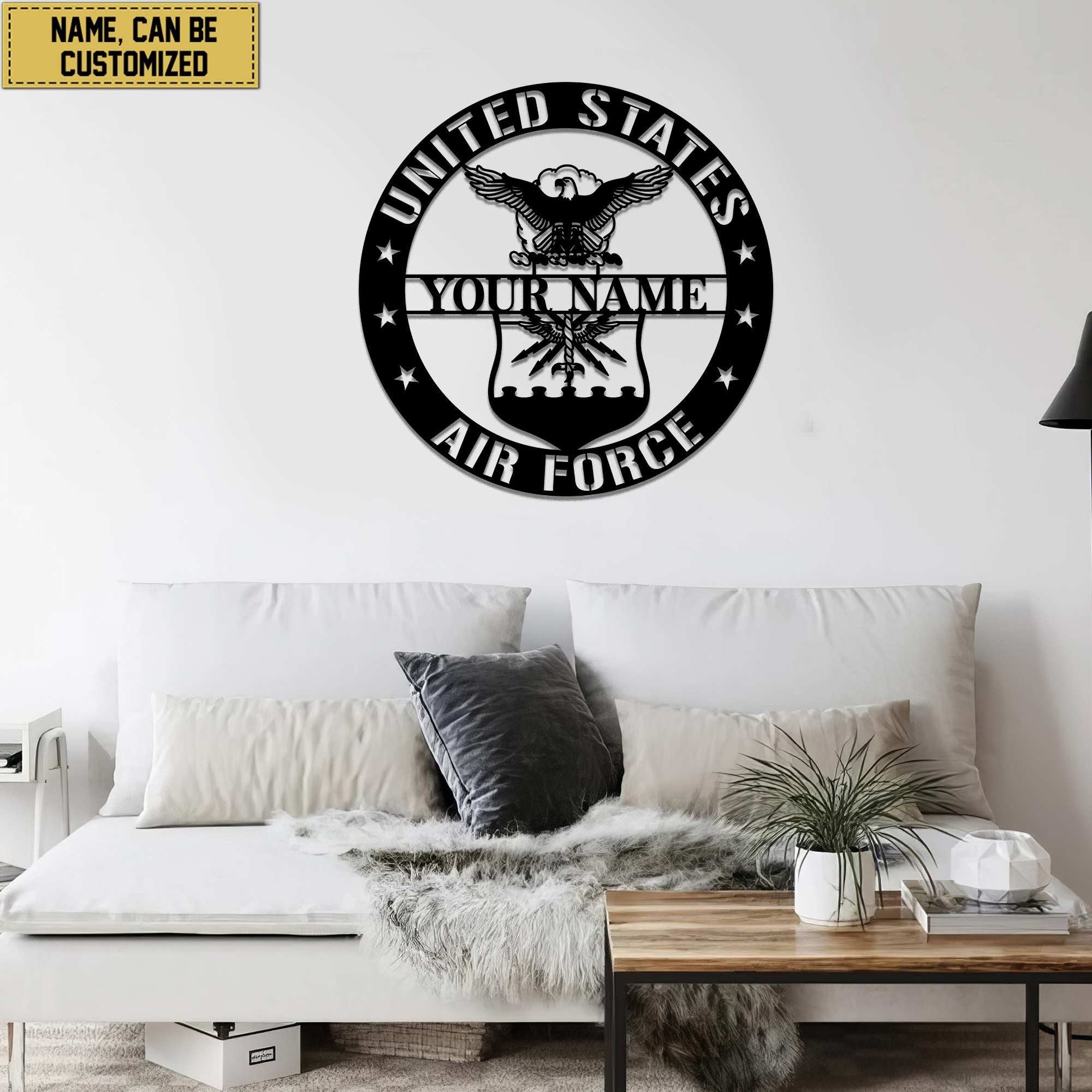 Premium Custom USAF Veteran Metal Signs VPVC900704, Gifts For Air Force Veteran, Best Gifts On Father's Day, Armed Forces Day, Independence Day, Veterans Day.