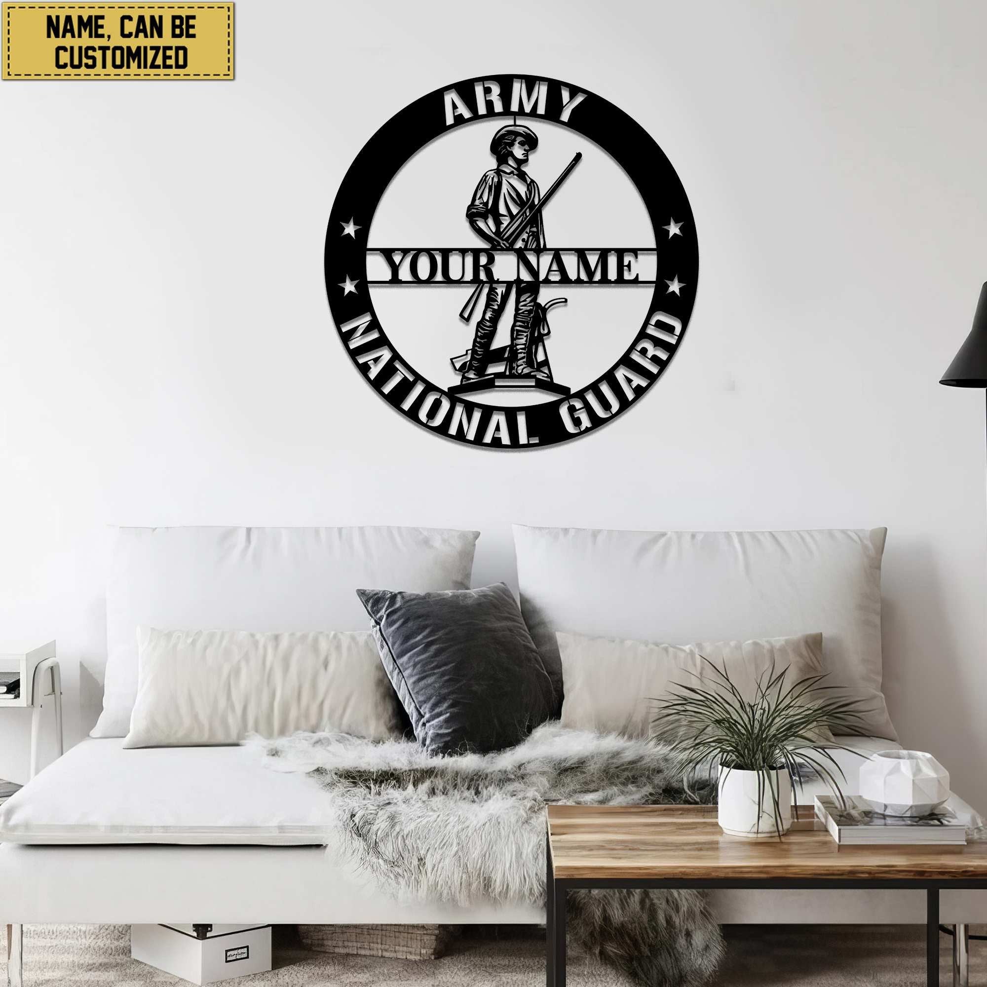 Premium Custom Army National Guard Veteran Metal Signs VPVC900708, Gifts For Army National Guard Veteran, Best Gifts On Father's Day, Armed Forces Day, Independence Day, Veterans Day.