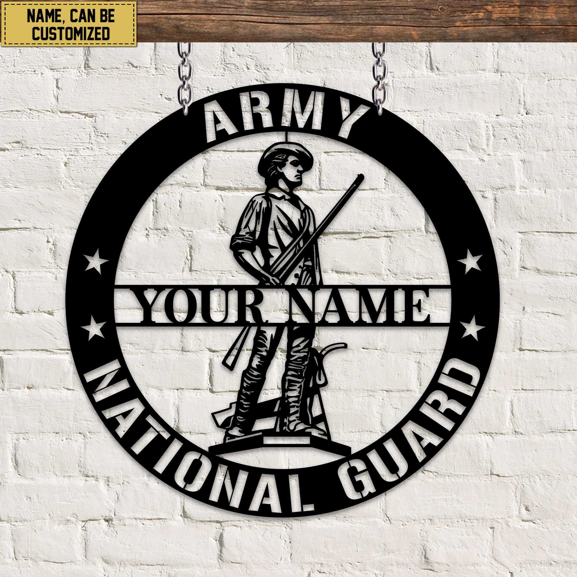 Premium Custom Army National Guard Veteran Metal Signs VPVC900708, Gifts For Army National Guard Veteran, Best Gifts On Father's Day, Armed Forces Day, Independence Day, Veterans Day.