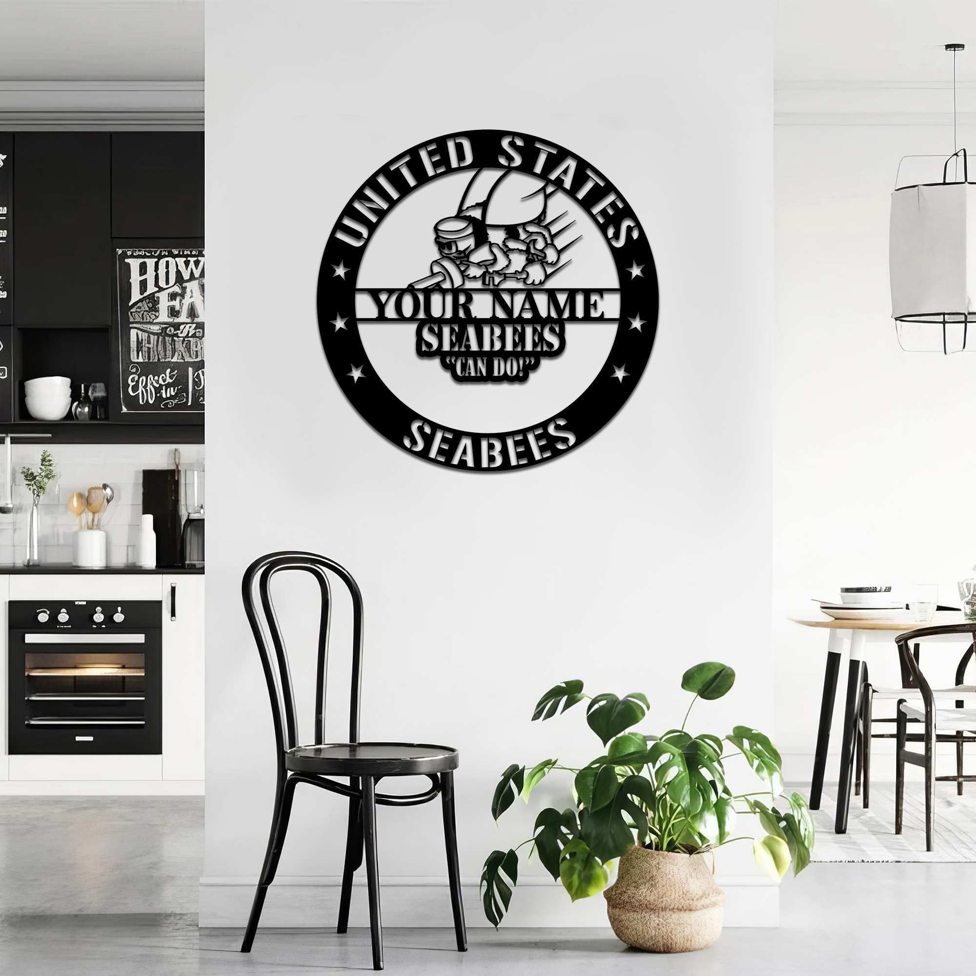 Premium Custom US Seabees Veteran Metal Signs VPVC900709, Gifts For Seabees Veteran, Best Gifts On Father's Day, Armed Forces Day, Independence Day, Veterans Day.