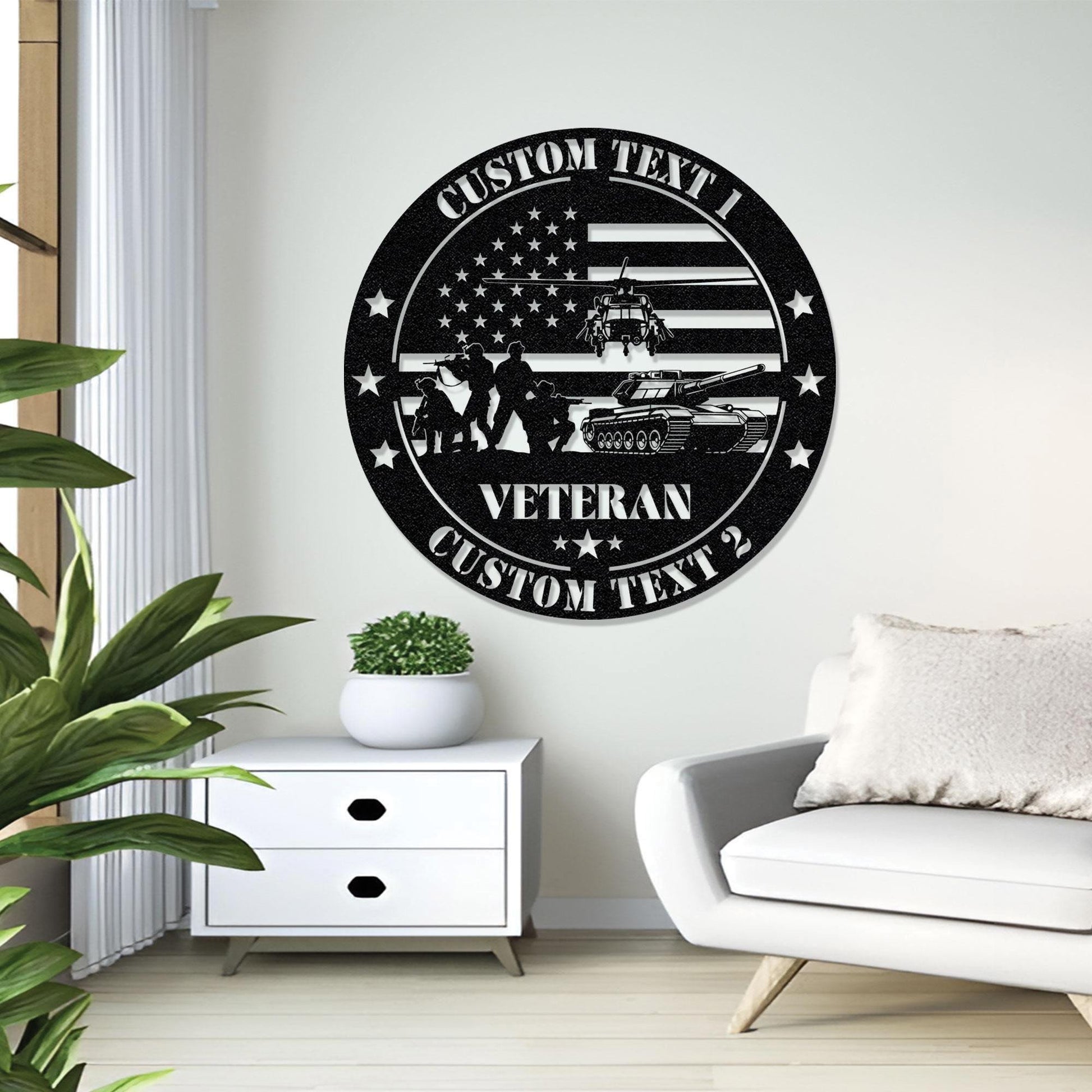 Premium Custom US Veteran Metal Signs VPVC901174, Gifts For US Veteran, Patriotic US Military Metal Wall Art, Us Army Metal Sign Wall Decor, US Soldier Steel Sign, American Veteran Monogram Gift