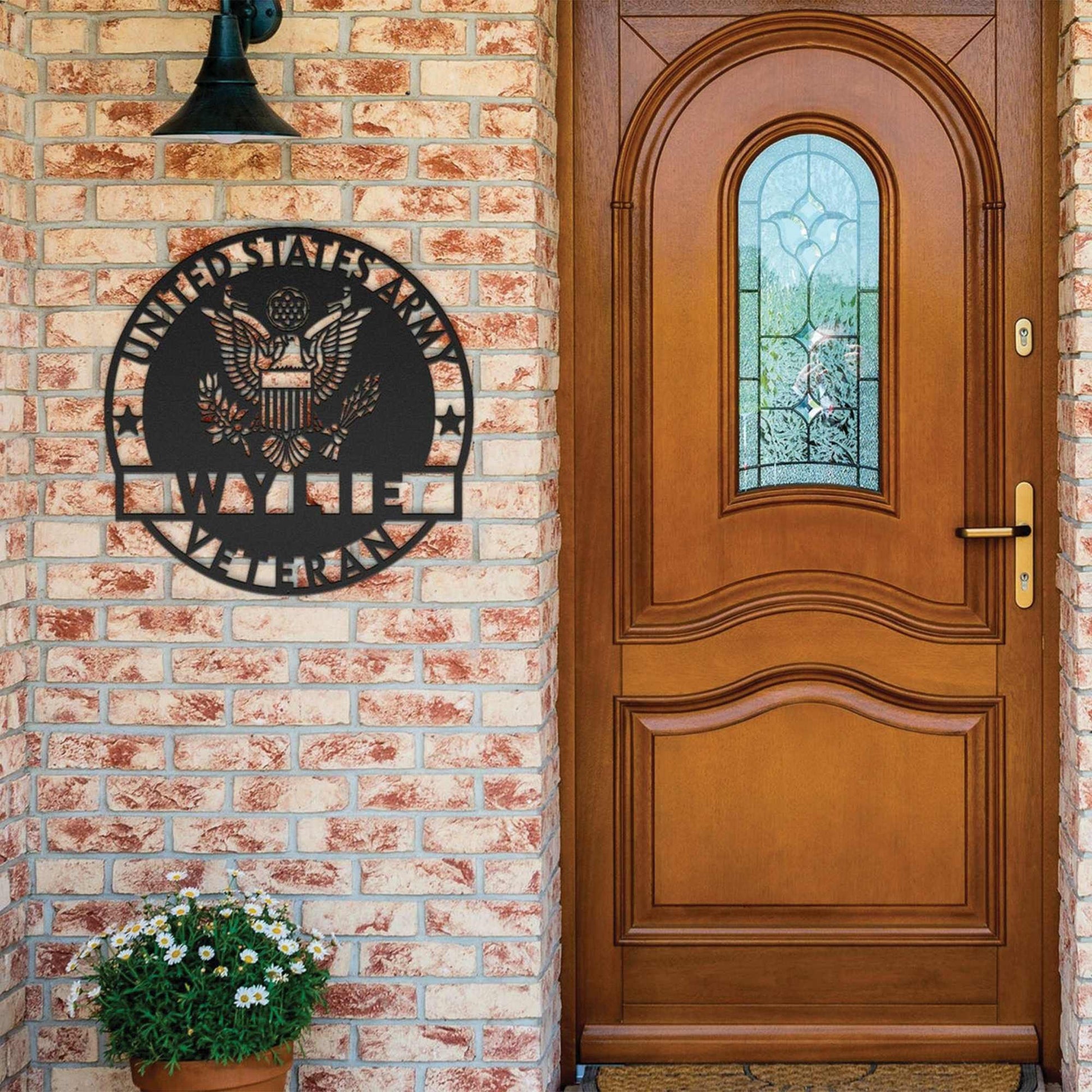 Premium Custom US Army Metal Signs VPVC901175, Gifts For Army Veteran, Army Metal Name Sign, Personalized Army Wall Decor, Christmas Gift for Veteran, Dad Name Honor Sign, Military Dad’s Gift