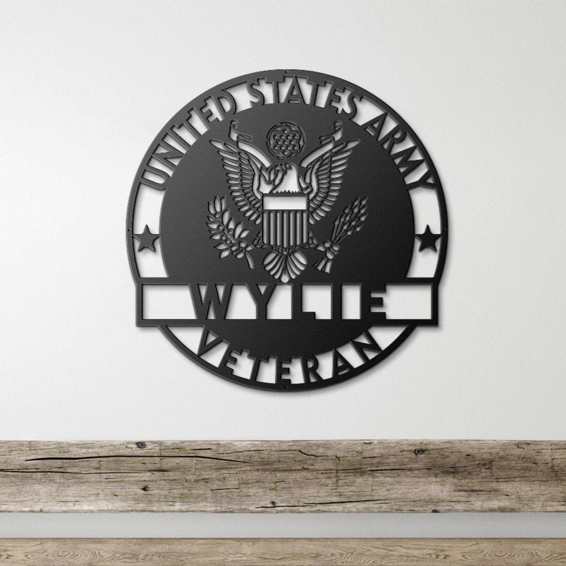 Premium Custom US Army Metal Signs VPVC901175, Gifts For Army Veteran, Army Metal Name Sign, Personalized Army Wall Decor, Christmas Gift for Veteran, Dad Name Honor Sign, Military Dad’s Gift