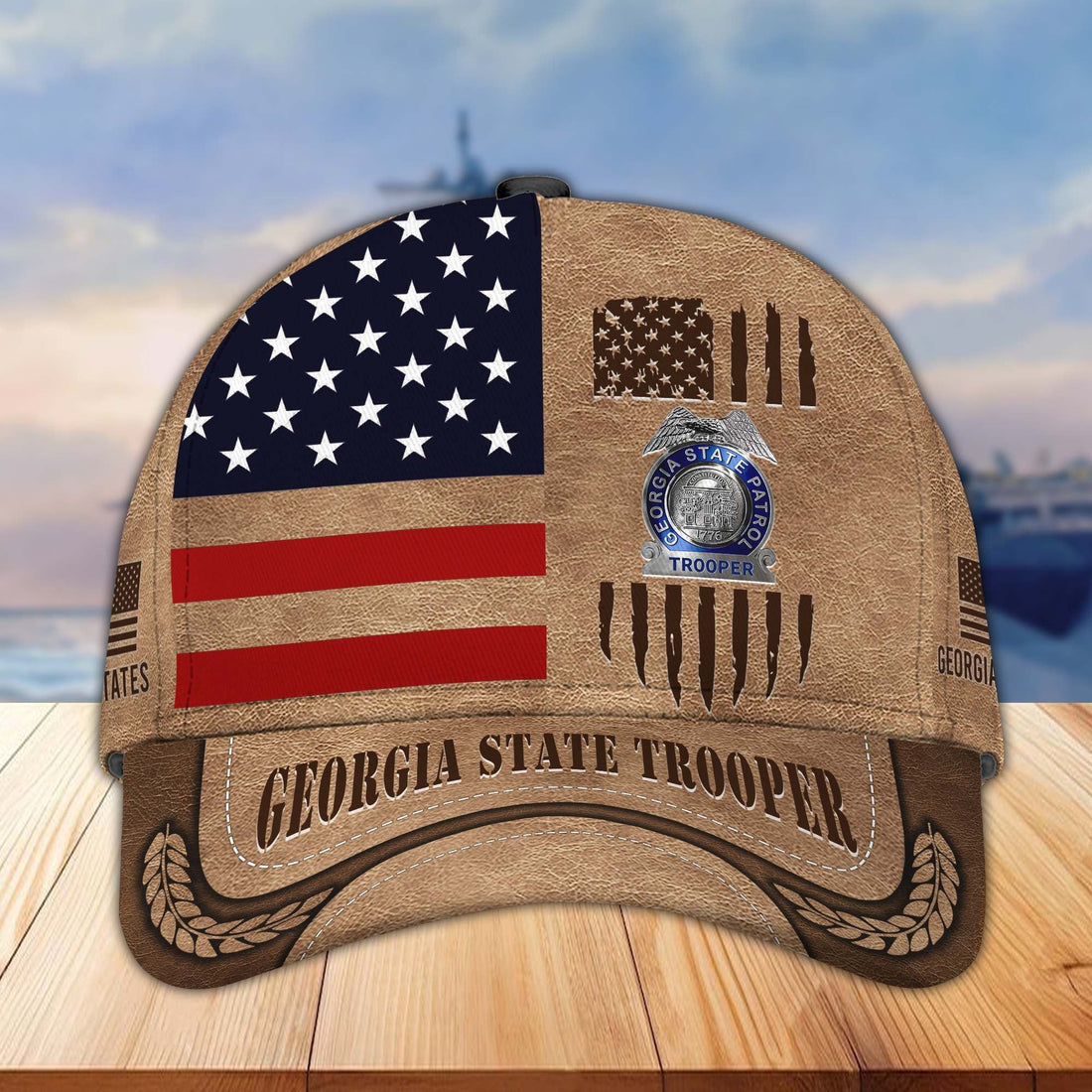 Premium Georgia State Trooper Cap BPVC200310