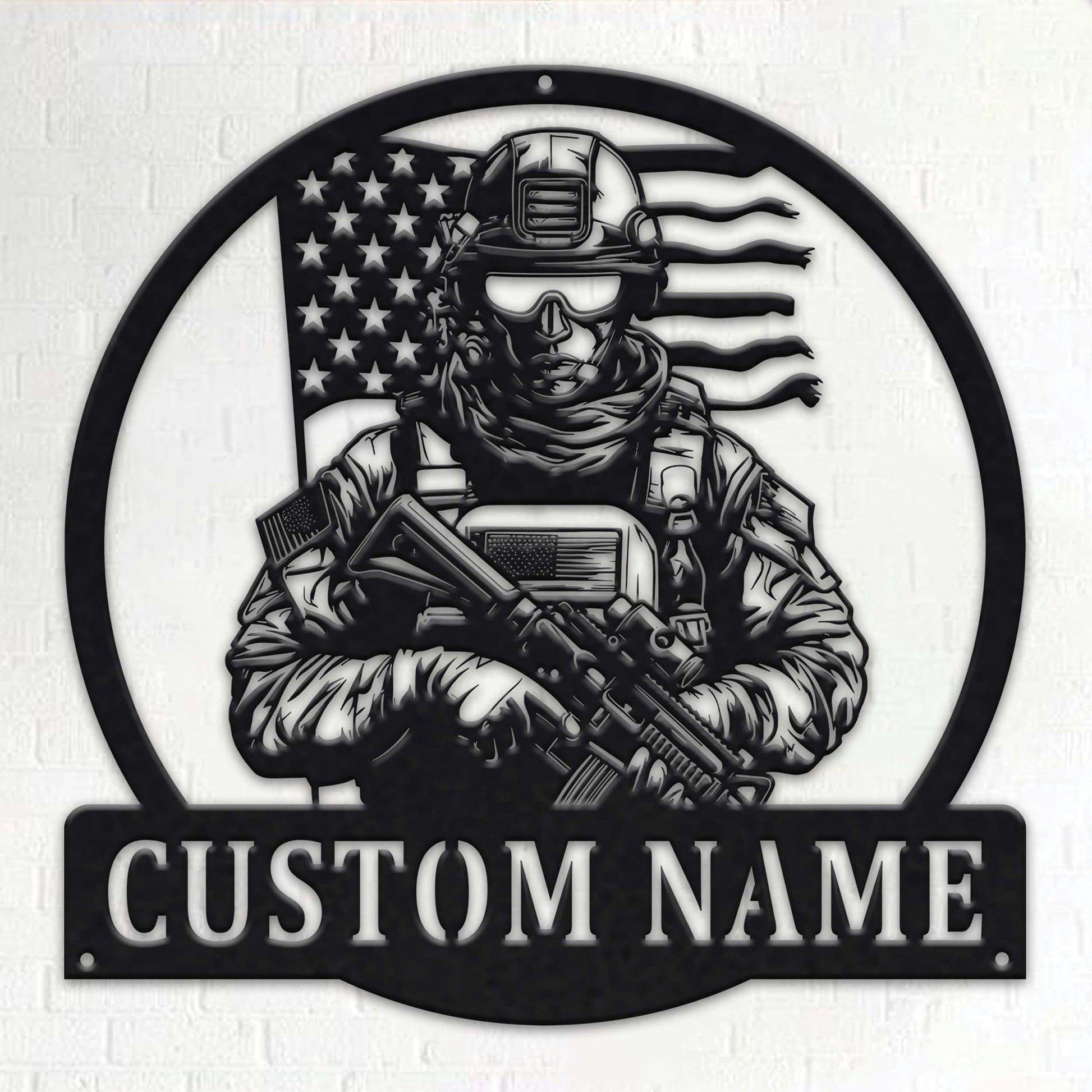Premium Custom US Veteran Metal Signs VPVC901181, Gifts For US Veteran, Man Cave Decor, Metal Wall Decor, Custom Armory Wall Art, Veteran Gift, Papa Gifts