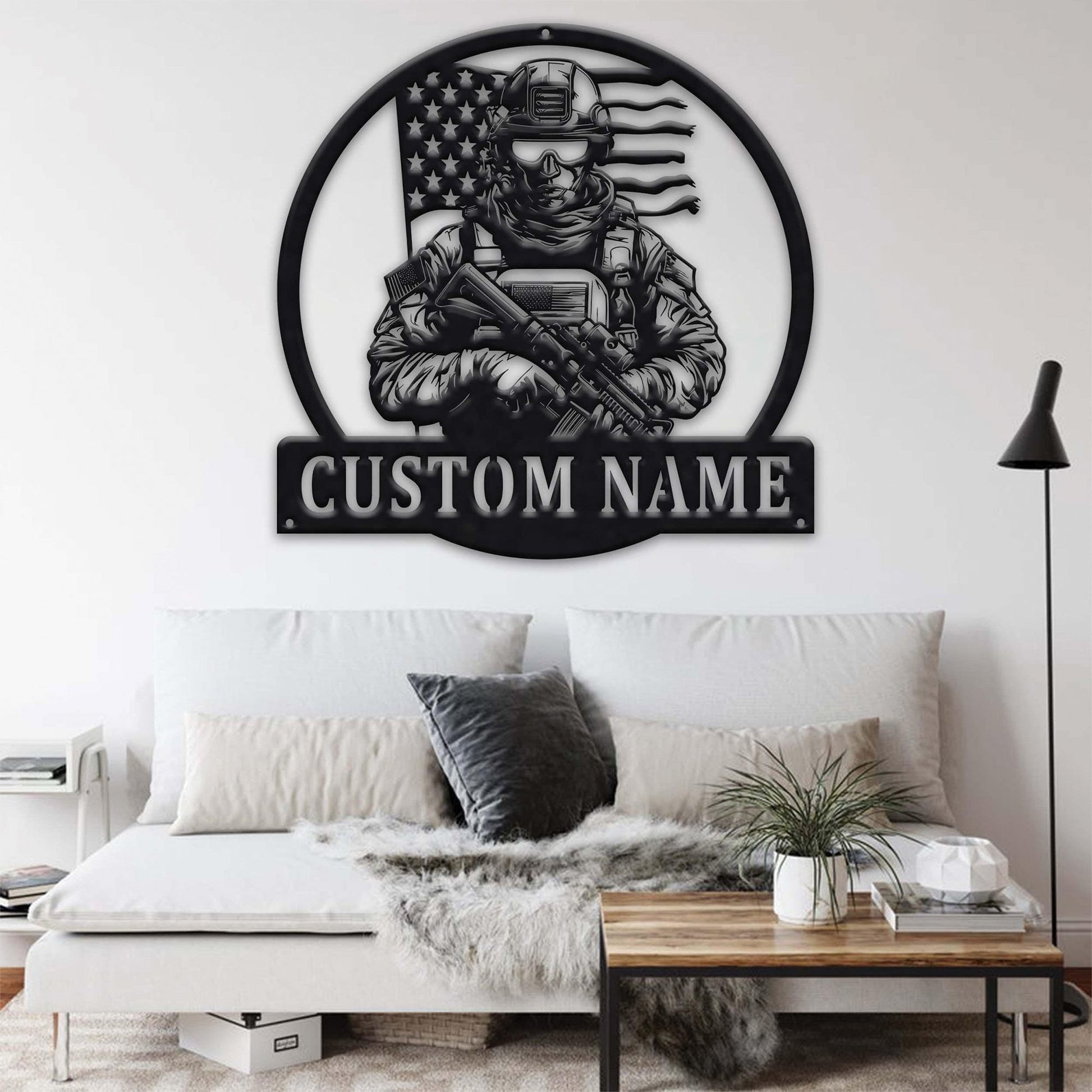 Premium Custom US Veteran Metal Signs VPVC901181, Gifts For US Veteran, Man Cave Decor, Metal Wall Decor, Custom Armory Wall Art, Veteran Gift, Papa Gifts
