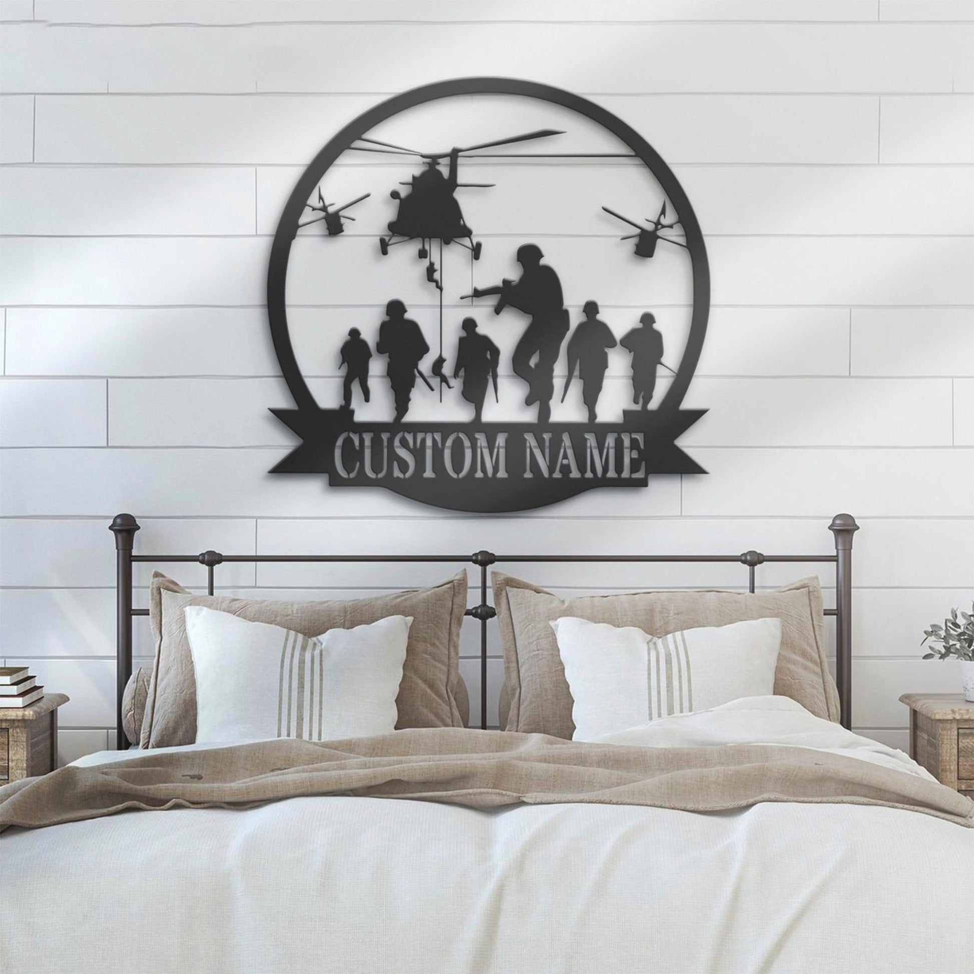 Premium Custom US Veteran Metal Signs VPVC901182, Gifts For US Veteran, US Soldier Helicopter Military Metal Wall Art, Personalized American Sign, Home Decor Veteran Patriotic Decoration
