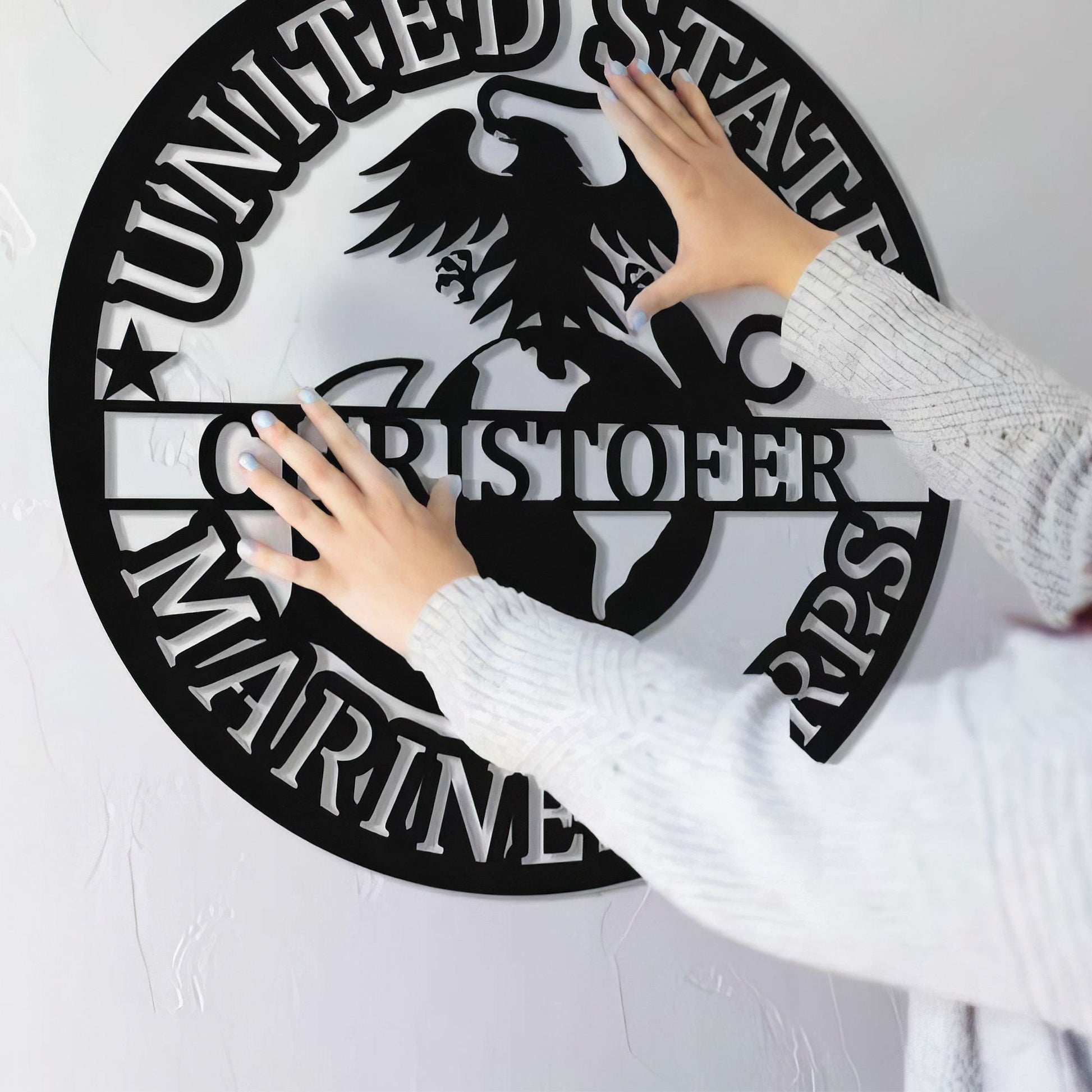 Premium Custom US Metal Signs VPVC901190, Gifts For Marine Veteran, Gift for Soldiers