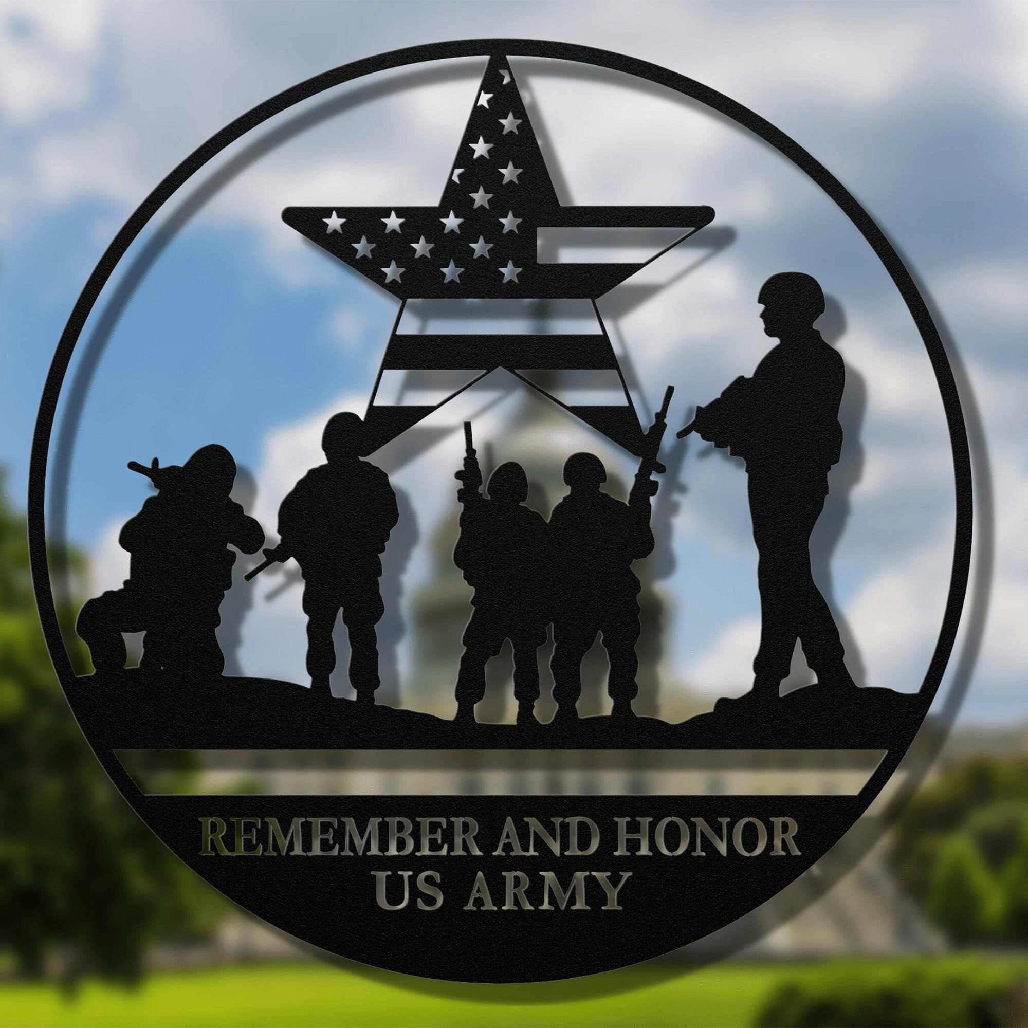 Premium Custom US Metal Signs VPVC901192, Gifts For US Veteran, Custom Military Metal Sign, Remember and Honor, Personalized Military Gift, US Soldier Home Decor, Military Wall Sign, Army, Air Force, Navy