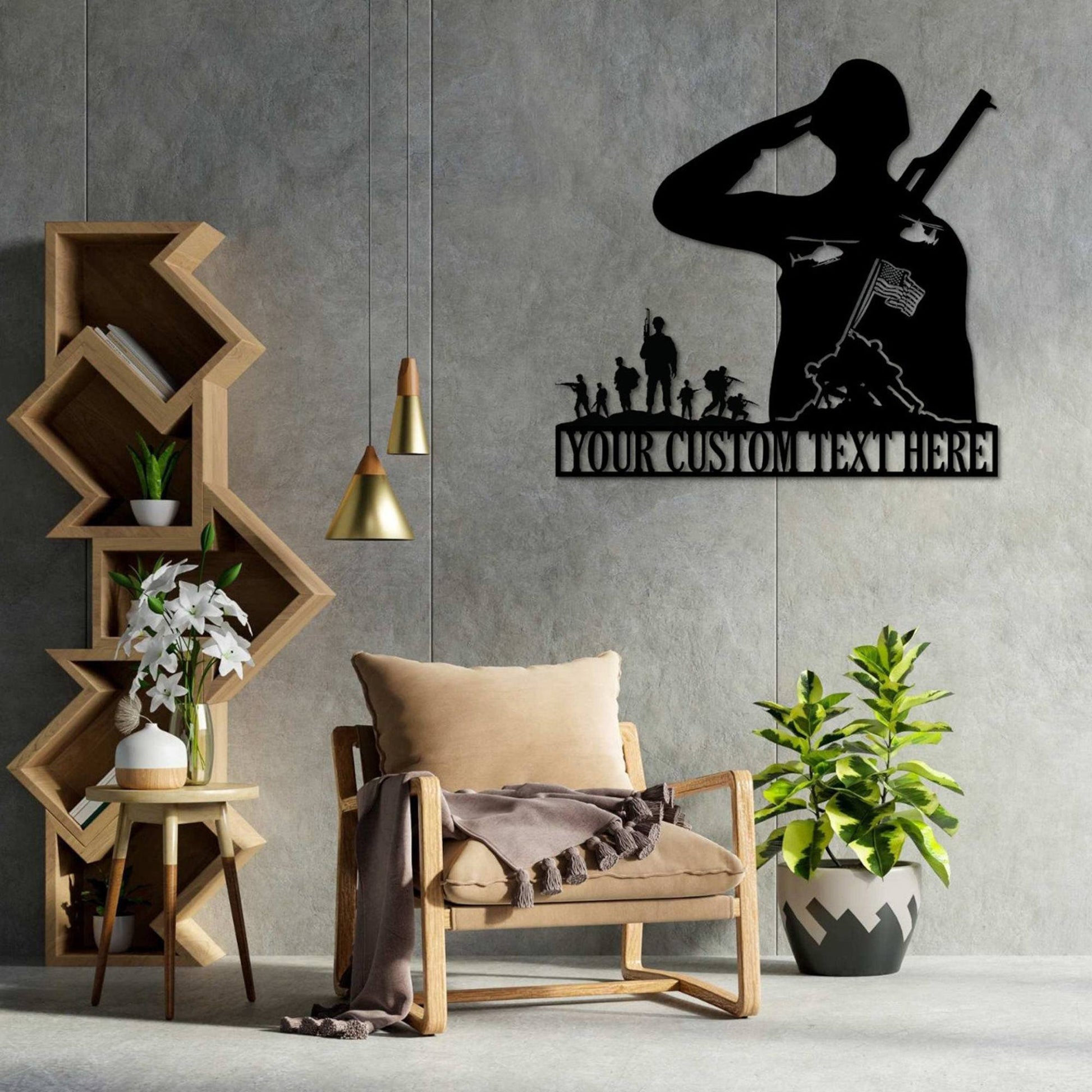 Premium Custom US Metal Signs VPVC901193, Gifts For US Veteran, US Veteran Monogram Gift. Military Metal Sign Wall Decor. US Soldier Steel Sign Present