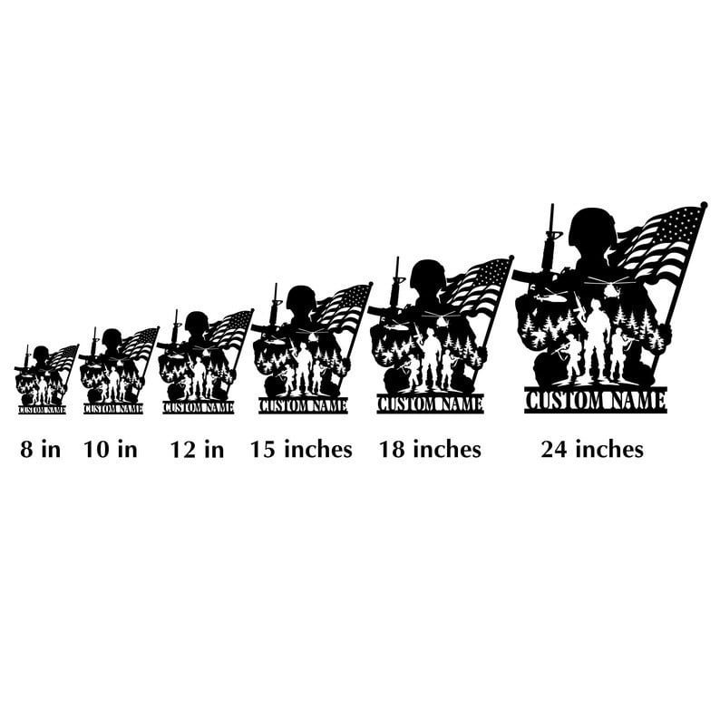Premium Custom US Metal Signs VPVC901195, Gifts For US Veteran, US Soldier Patriotic Gift Veteran Gift Metal Home Decor