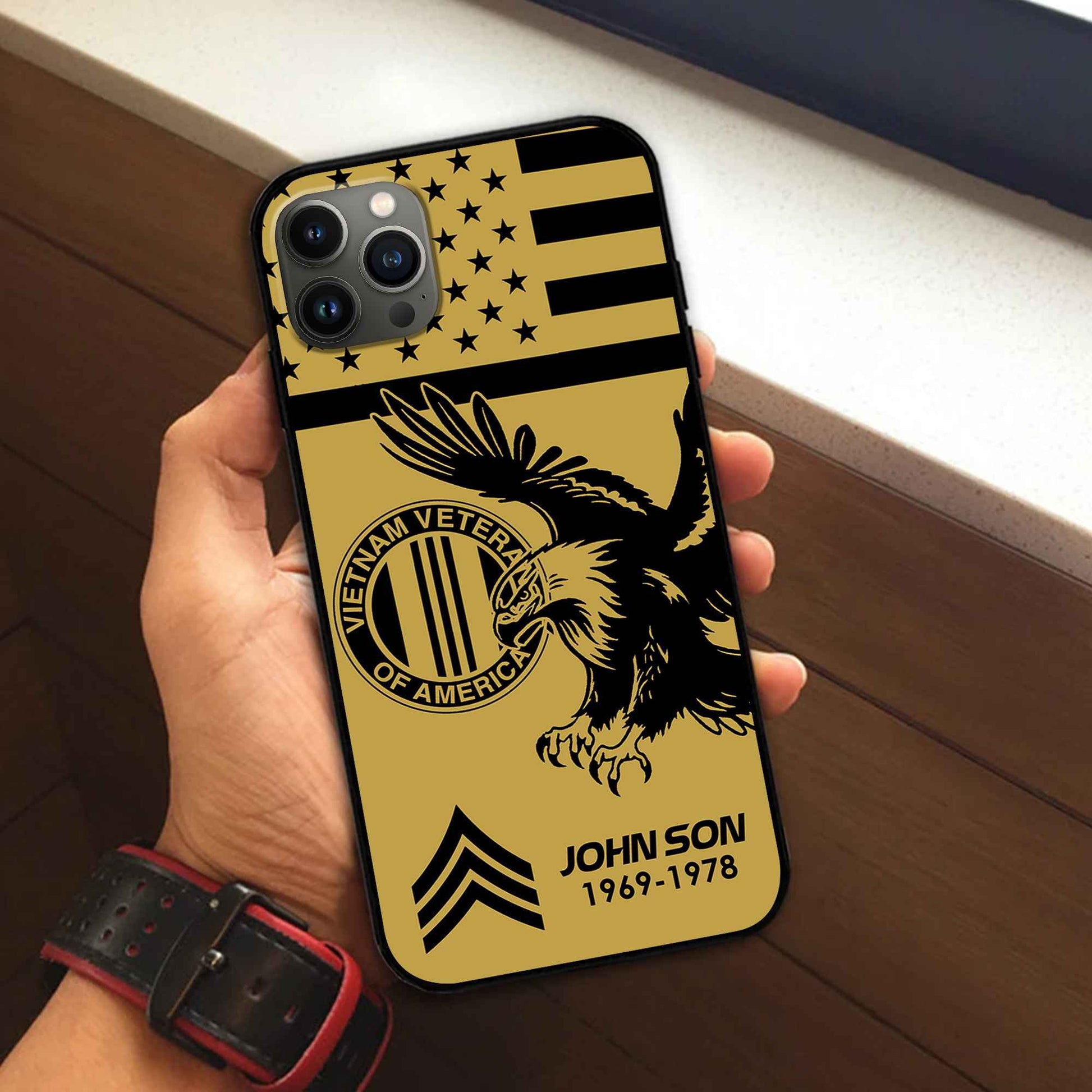 Premium Custom Vietnam Veteran Phone Case VPVC502806, Gifts For Vietnam Veteran, Best Gifts On Father's Day, Armed Forces Day, Independence Day, Veterans Day.