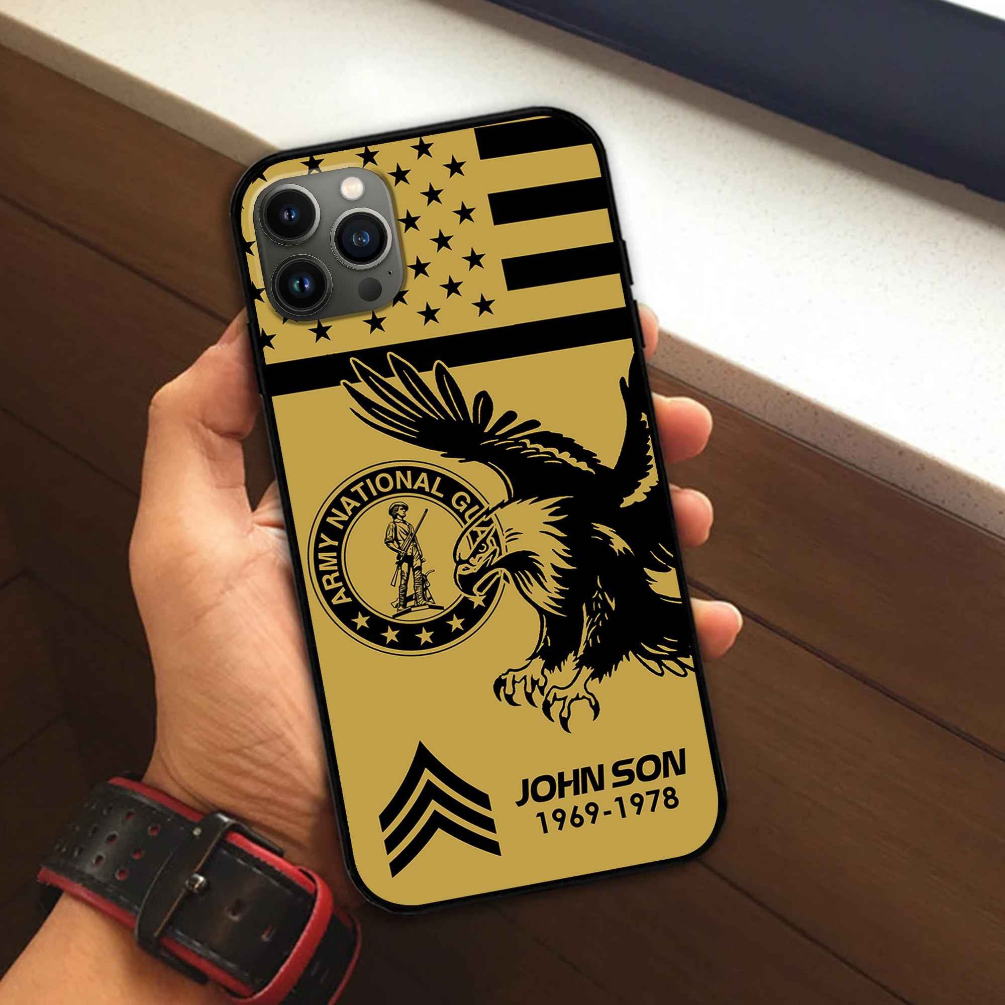 Premium Custom US Army National Guard Phone Case VPVC502808, Gifts For Army National Guard Veteran, Best Gifts On Father's Day, Armed Forces Day, Independence Day, Veterans Day.