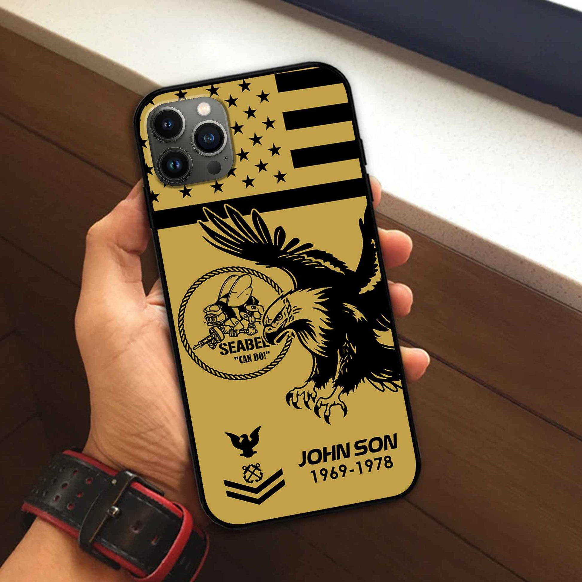 Premium Custom US Seabees Phone Case VPVC502809, Gifts For Seabees Veteran, Best Gifts On Father's Day, Armed Forces Day, Independence Day, Veterans Day.