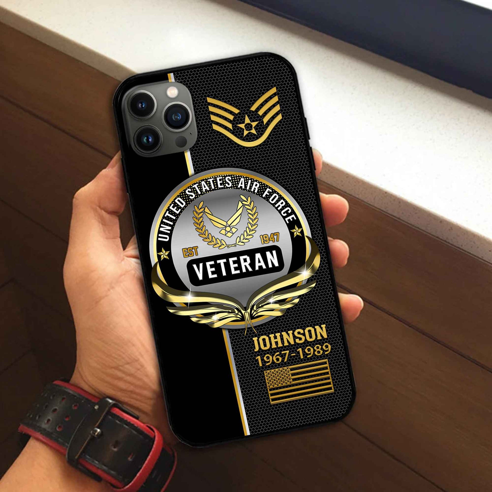 USAF Custom Phone Case VPVC502904, Gifts For Air Force Veteran, Best Gifts On Father's Day, Armed Forces Day, Independence Day, Veterans Day.