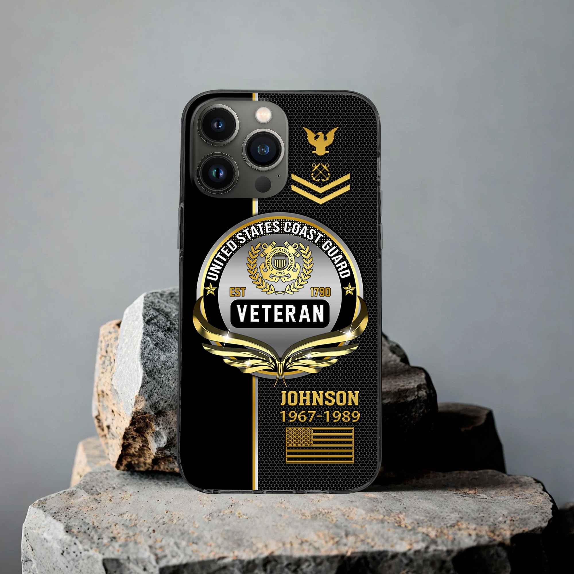 USCG Custom Phone Case VPVC502905, Gifts For Coast Guard Veteran, Best Gifts On Father's Day, Armed Forces Day, Independence Day, Veterans Day.