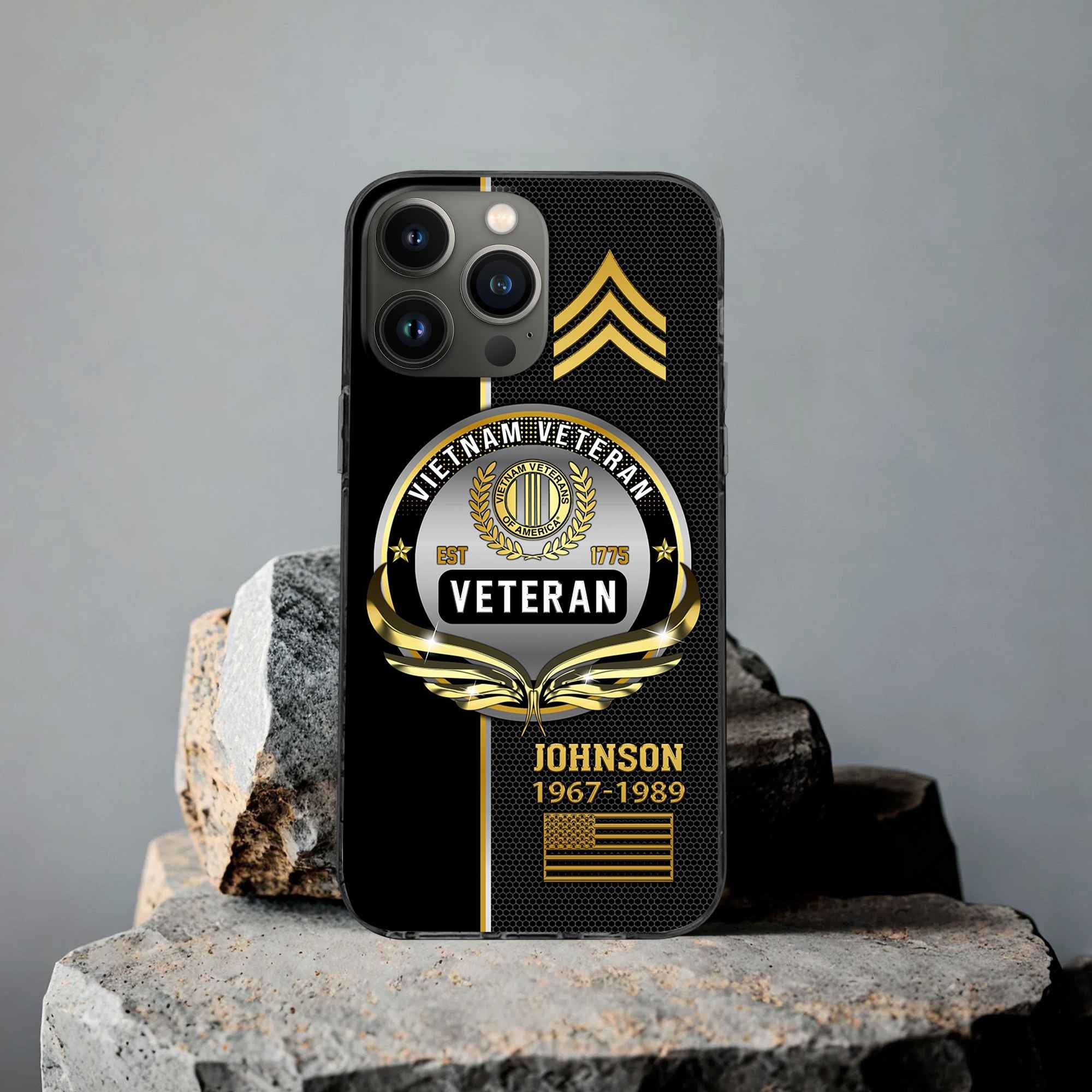 Vietnam Veteran Custom Phone Case VPVC502906, Gifts For Vietnam Veteran, Best Gifts On Father's Day, Armed Forces Day, Independence Day, Veterans Day.