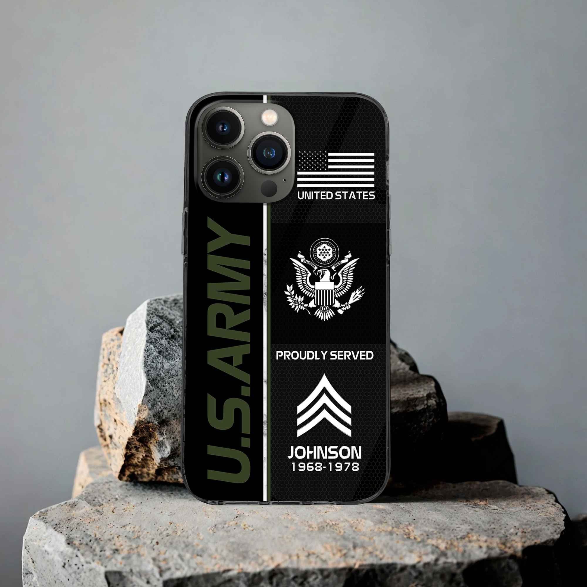 Premium Custom US Army Phone Case VPVC503101, Gifts For Army Veteran, Gifts For Dad, For Husband, Best Gifts On Father's Day, Armed Forces Day, Independence Day, Veterans Day.