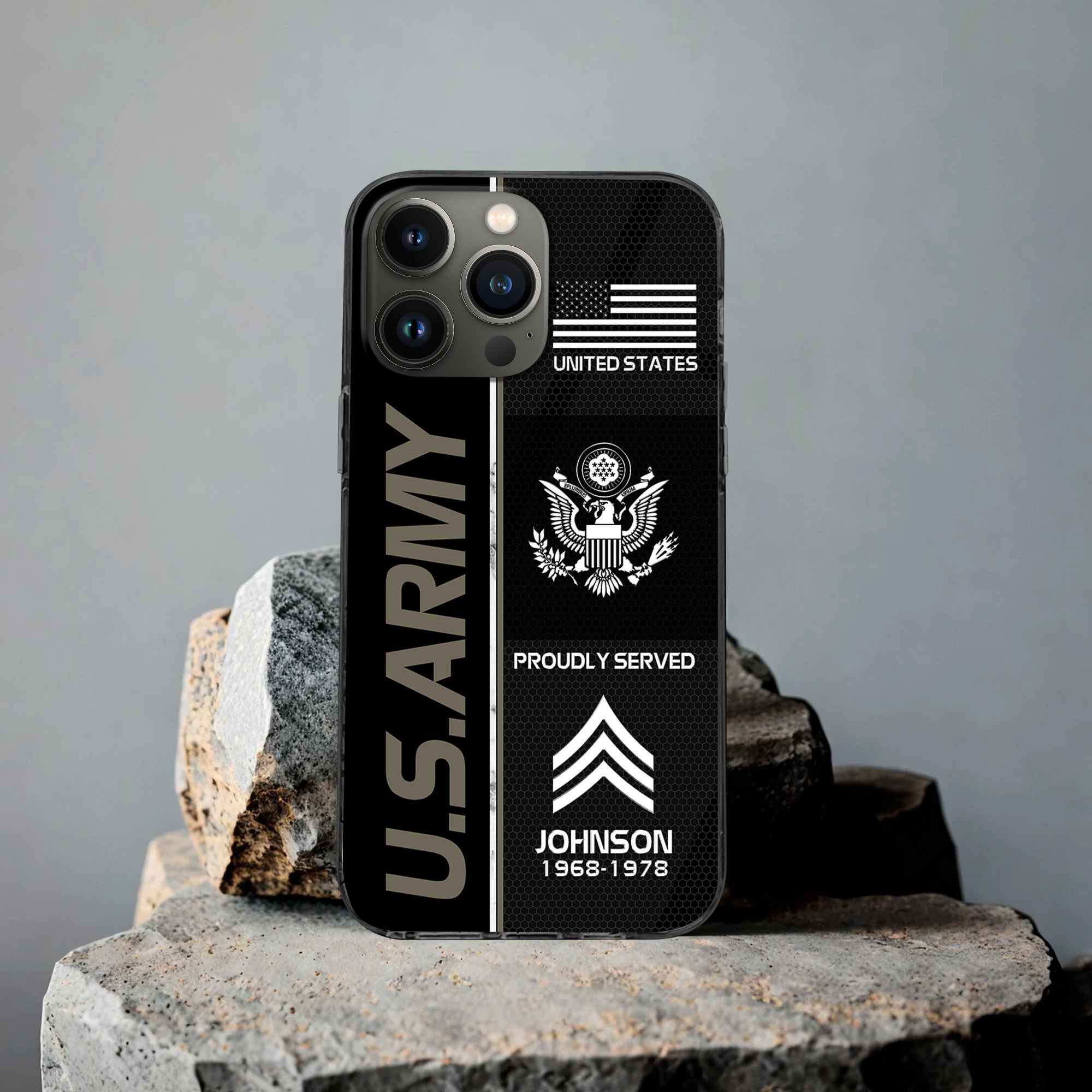 Premium Custom US Army Phone Case VPVC503110, Gifts For Army Veteran, Gifts For Dad, For Husband, Best Gifts On Father's Day, Armed Forces Day, Independence Day, Veterans Day.