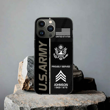 Premium Custom US Army Phone Case VPVC503110, Gifts For Army Veteran, Gifts For Dad, For Husband, Best Gifts On Father's Day, Armed Forces Day, Independence Day, Veterans Day.
