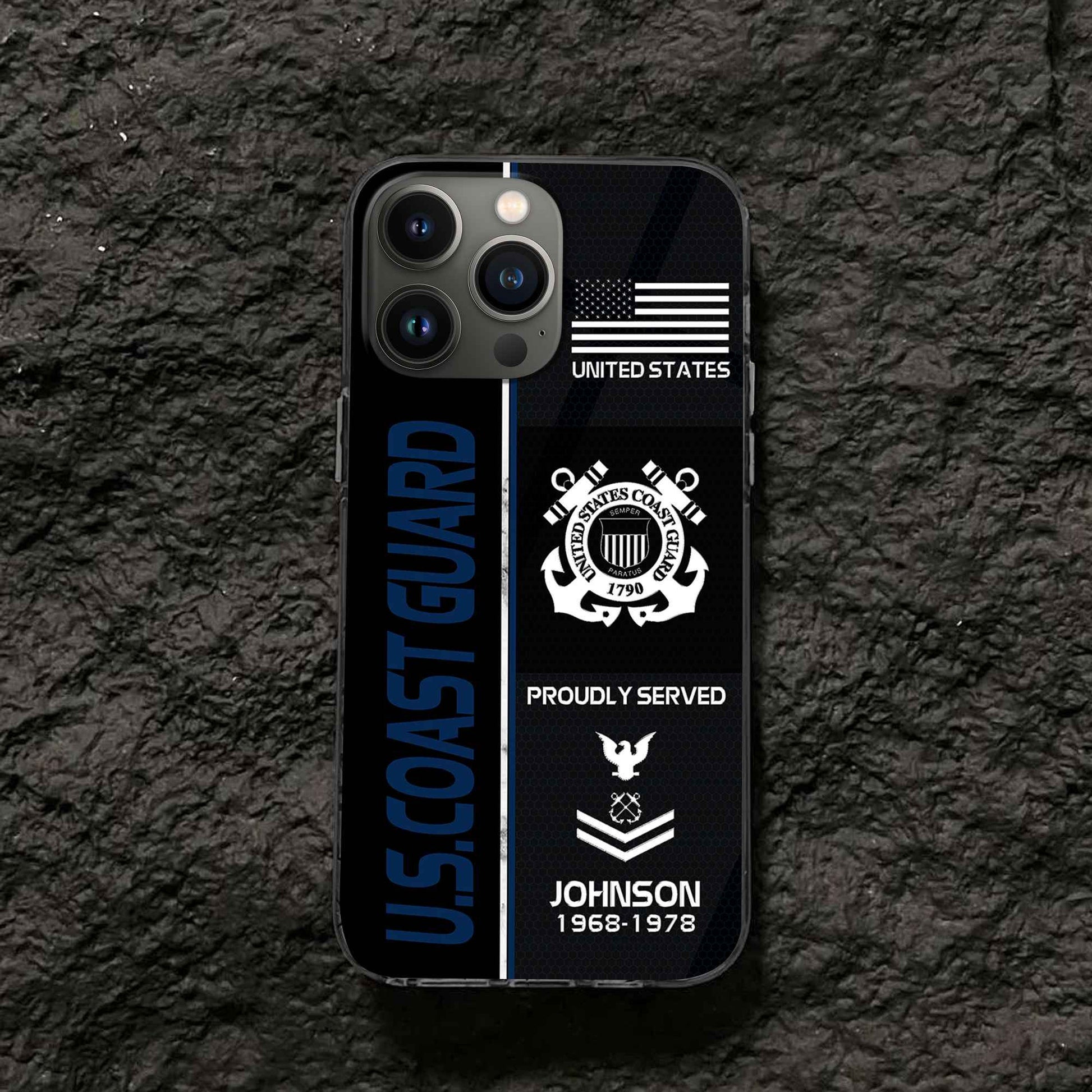 Premium Custom USCG Phone Case VPVC503105, Gifts For Coast Guard Veteran, Gifts For Dad, For Husband, Best Gifts On Father's Day, Armed Forces Day, Independence Day, Veterans Day.