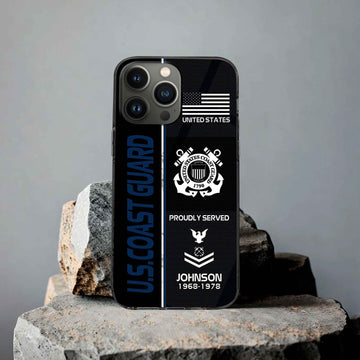 Premium Custom USCG Phone Case VPVC503105, Gifts For Coast Guard Veteran, Gifts For Dad, For Husband, Best Gifts On Father's Day, Armed Forces Day, Independence Day, Veterans Day.