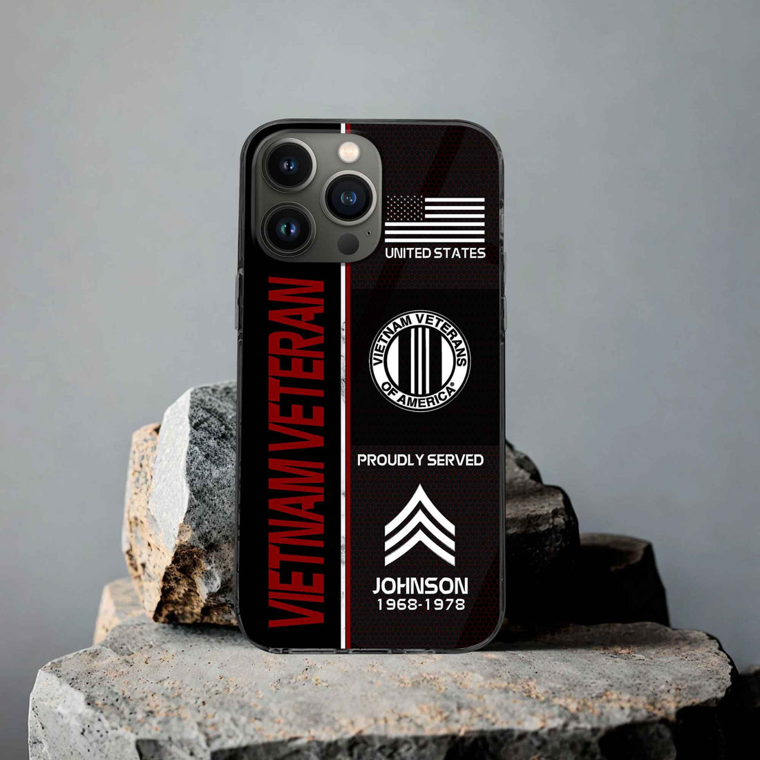 Premium Custom Vietnam Veteran Phone Case VPVC503106, Gifts For Vietnam Veteran, Gifts For Dad, For Husband, Best Gifts On Father's Day, Armed Forces Day, Independence Day, Veterans Day.