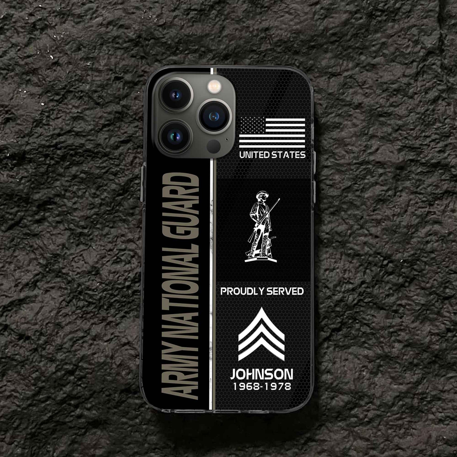 Premium Custom US Army National Guard Phone Case VPVC503108, Gifts For Army National Guard Veteran, Gifts For Dad, For Husband, Best Gifts On Father's Day, Armed Forces Day, Independence Day, Veterans Day.