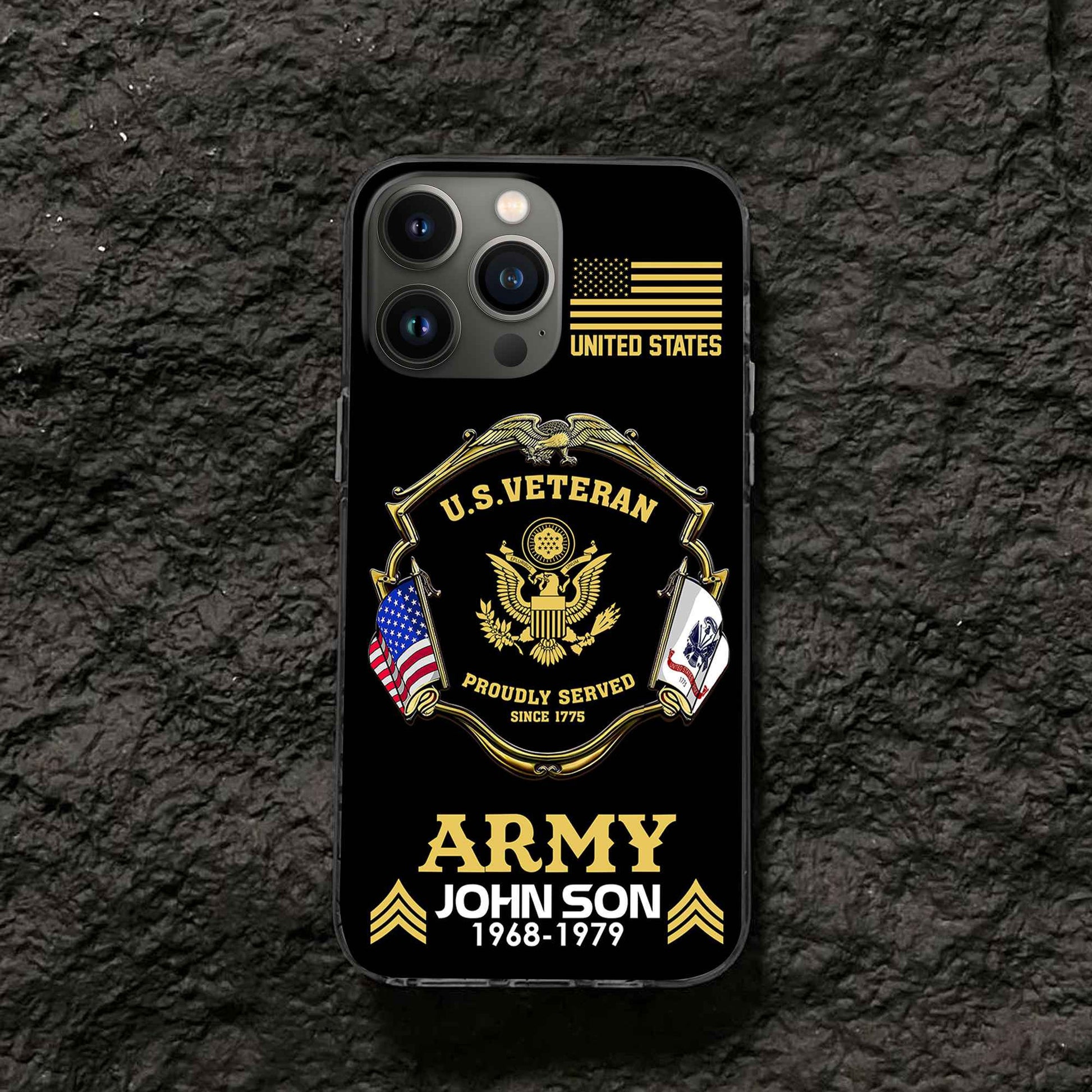 Premium Custom US Army Phone Case VPVC503301, Gifts For Army Veteran, Best Gifts On Father's Day, Armed Forces Day, Independence Day, Veterans Day.