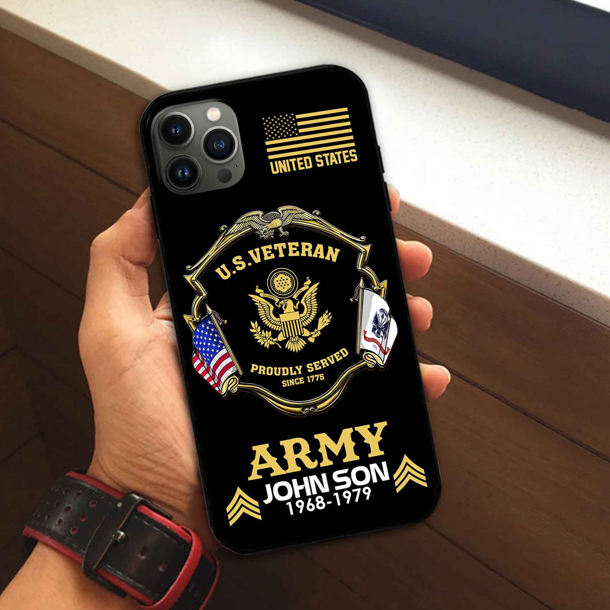Premium Custom US Army Phone Case VPVC503301, Gifts For Army Veteran, Best Gifts On Father's Day, Armed Forces Day, Independence Day, Veterans Day.