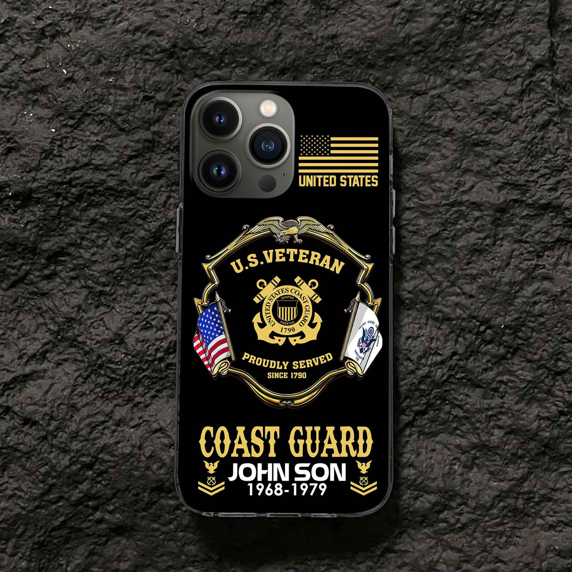 Premium Custom USCG Phone Case VPVC503305, Gifts For Coast Guard Veteran, Best Gifts On Father's Day, Armed Forces Day, Independence Day, Veterans Day.
