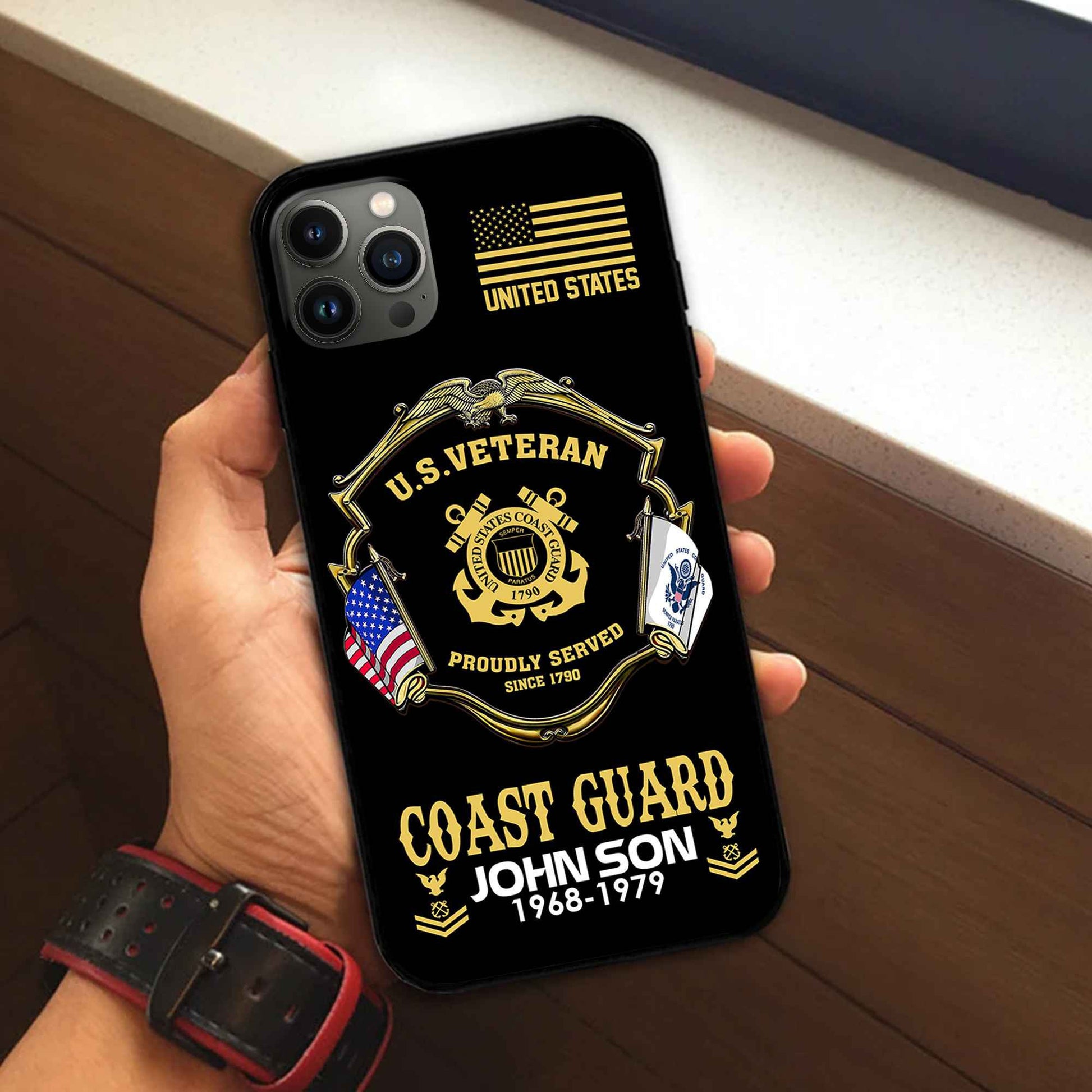 Premium Custom USCG Phone Case VPVC503305, Gifts For Coast Guard Veteran, Best Gifts On Father's Day, Armed Forces Day, Independence Day, Veterans Day.