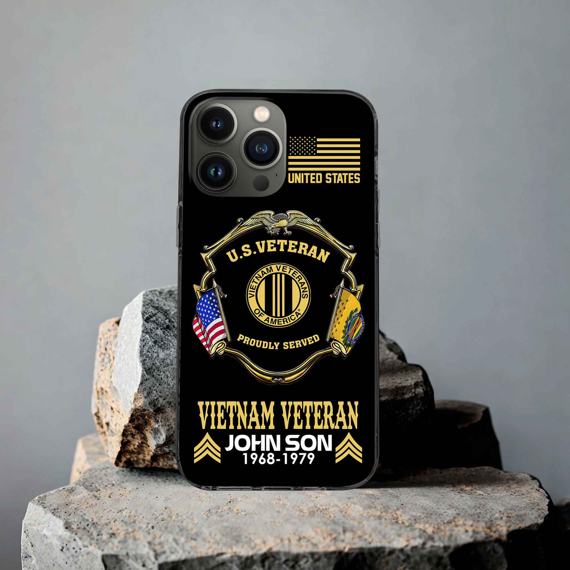 Premium Custom Vietnam Veteran Phone Case VPVC503306, Gifts For Vietnam Veteran, Best Gifts On Father's Day, Armed Forces Day, Independence Day, Veterans Day.