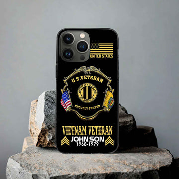 Premium Custom Vietnam Veteran Phone Case VPVC503306, Gifts For Vietnam Veteran, Best Gifts On Father's Day, Armed Forces Day, Independence Day, Veterans Day.