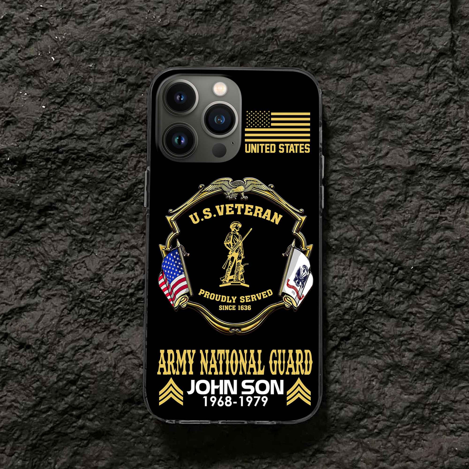 Premium Custom US Army National Guard Phone Case VPVC503308, Gifts For Army National Guard Veteran, Best Gifts On Father's Day, Armed Forces Day, Independence Day, Veterans Day.