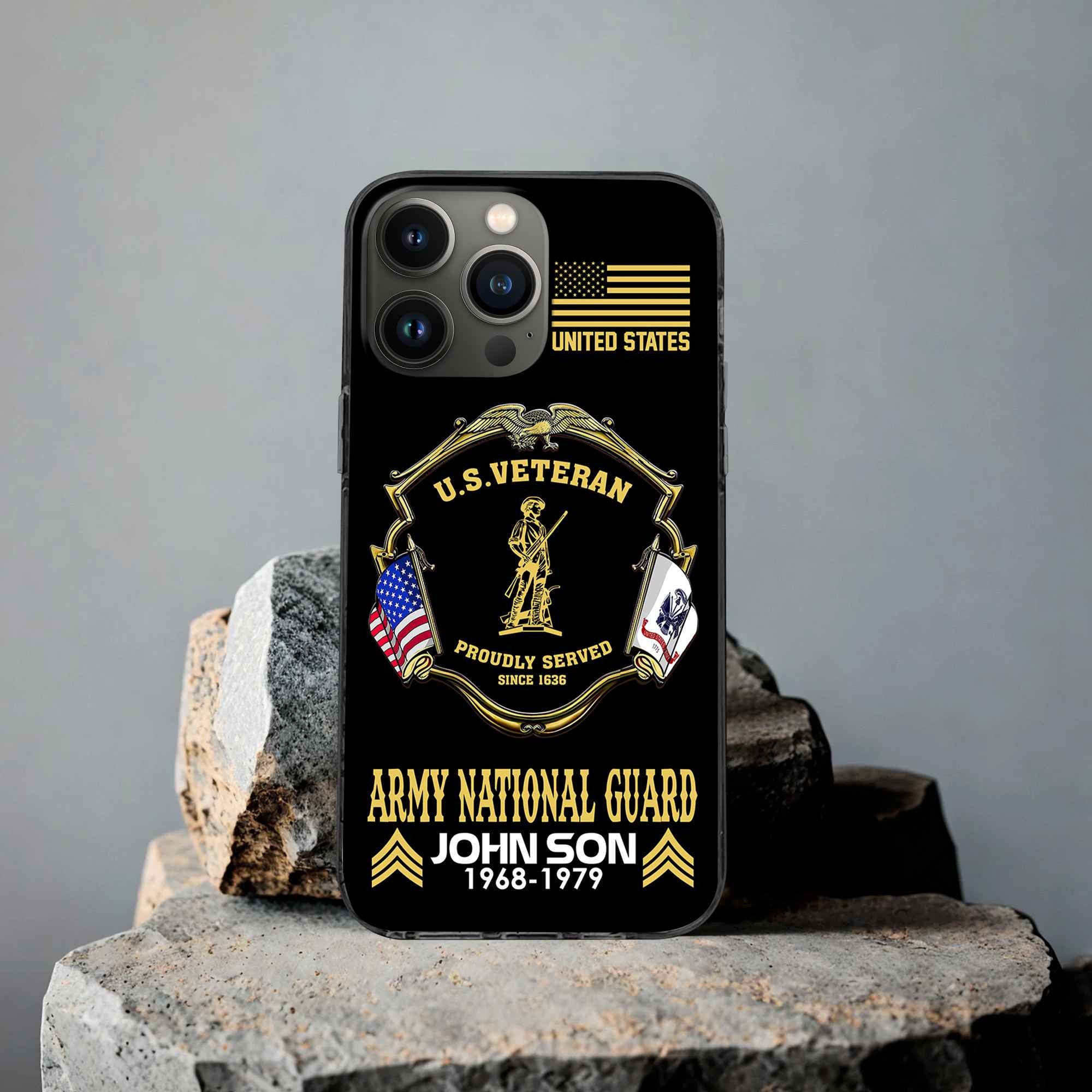 Premium Custom US Army National Guard Phone Case VPVC503308, Gifts For Army National Guard Veteran, Best Gifts On Father's Day, Armed Forces Day, Independence Day, Veterans Day.