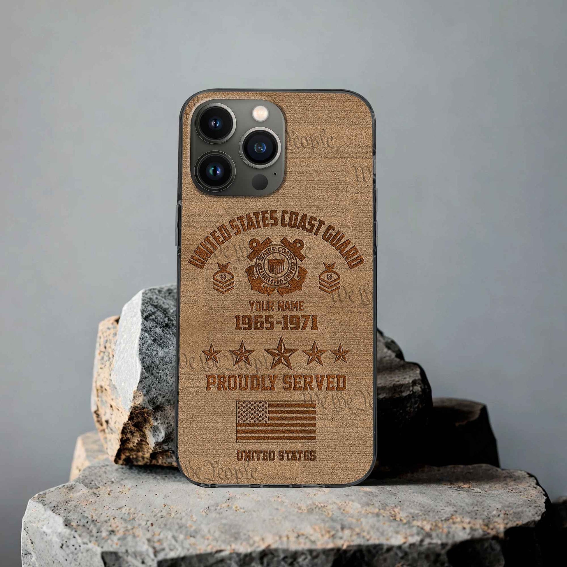 USCG Custom Phone Case VPVC503405, Gifts For Coast Guard Veteran, Best Gifts On Father's Day, Armed Forces Day, Independence Day, Veterans Day.