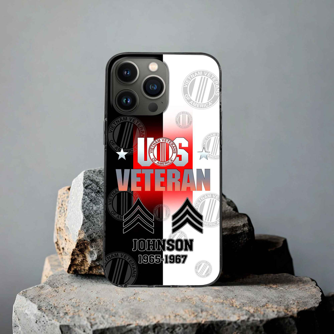 Premium Vietnam Veteran Phone Case VPVC503506, Custom Name, Rank, Year, Gifts For Vietnam Veteran, Best Gifts On Father's Day, Armed Forces Day, Independence Day, Veterans Day.