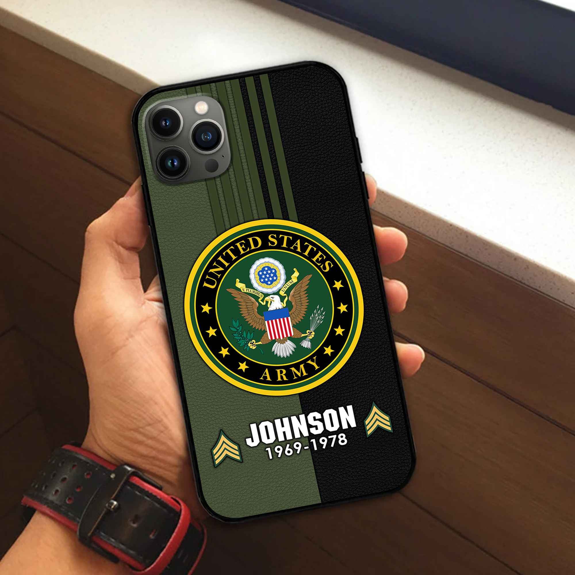 Premium Custom US Army Phone Case VPVC503601, Gifts For Army Veteran, Gifts For Dad, For Husband, Best Gifts On Father's Day, Armed Forces Day, Independence Day, Veterans Day.