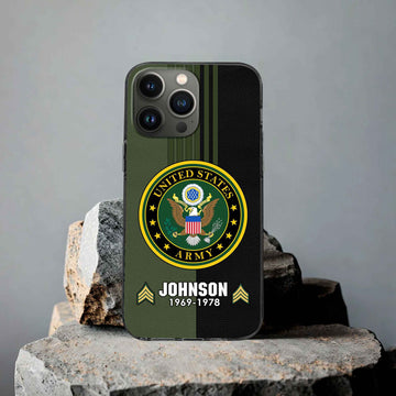 Premium Custom US Army Phone Case VPVC503601, Gifts For Army Veteran, Gifts For Dad, For Husband, Best Gifts On Father's Day, Armed Forces Day, Independence Day, Veterans Day.