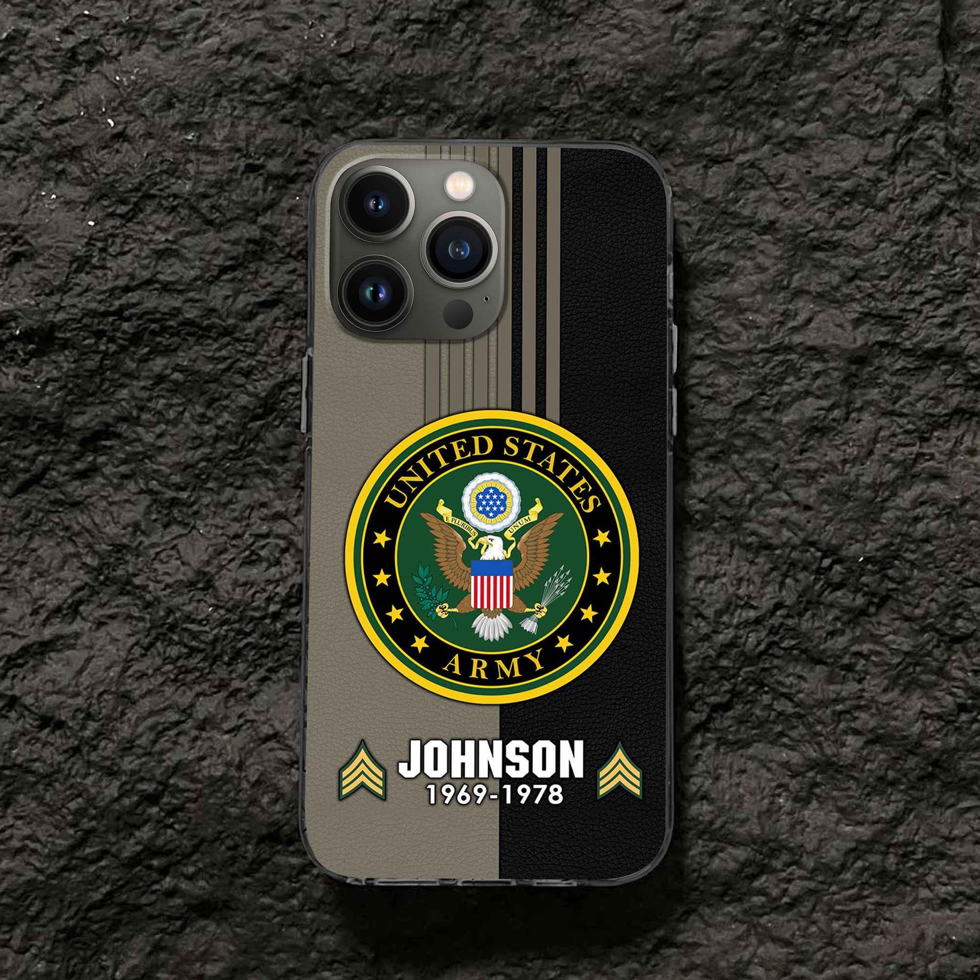 Premium Custom US Army Phone Case VPVC503610, Gifts For Army Veteran, Gifts For Dad, For Husband, Best Gifts On Father's Day, Armed Forces Day, Independence Day, Veterans Day.