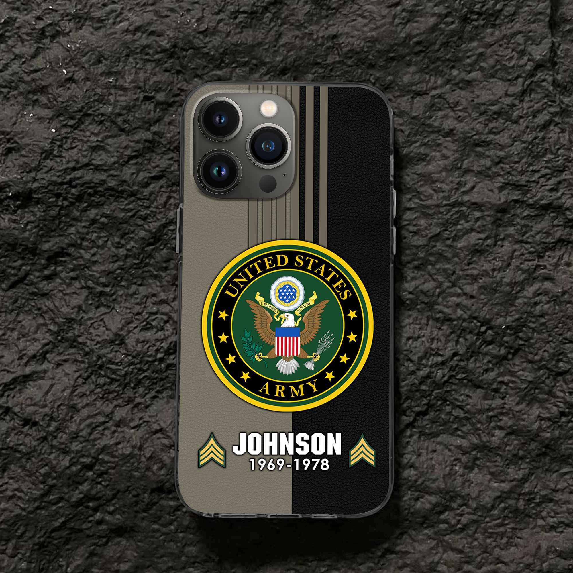 Premium Custom US Army Phone Case VPVC503610, Gifts For Army Veteran, Gifts For Dad, For Husband, Best Gifts On Father's Day, Armed Forces Day, Independence Day, Veterans Day.