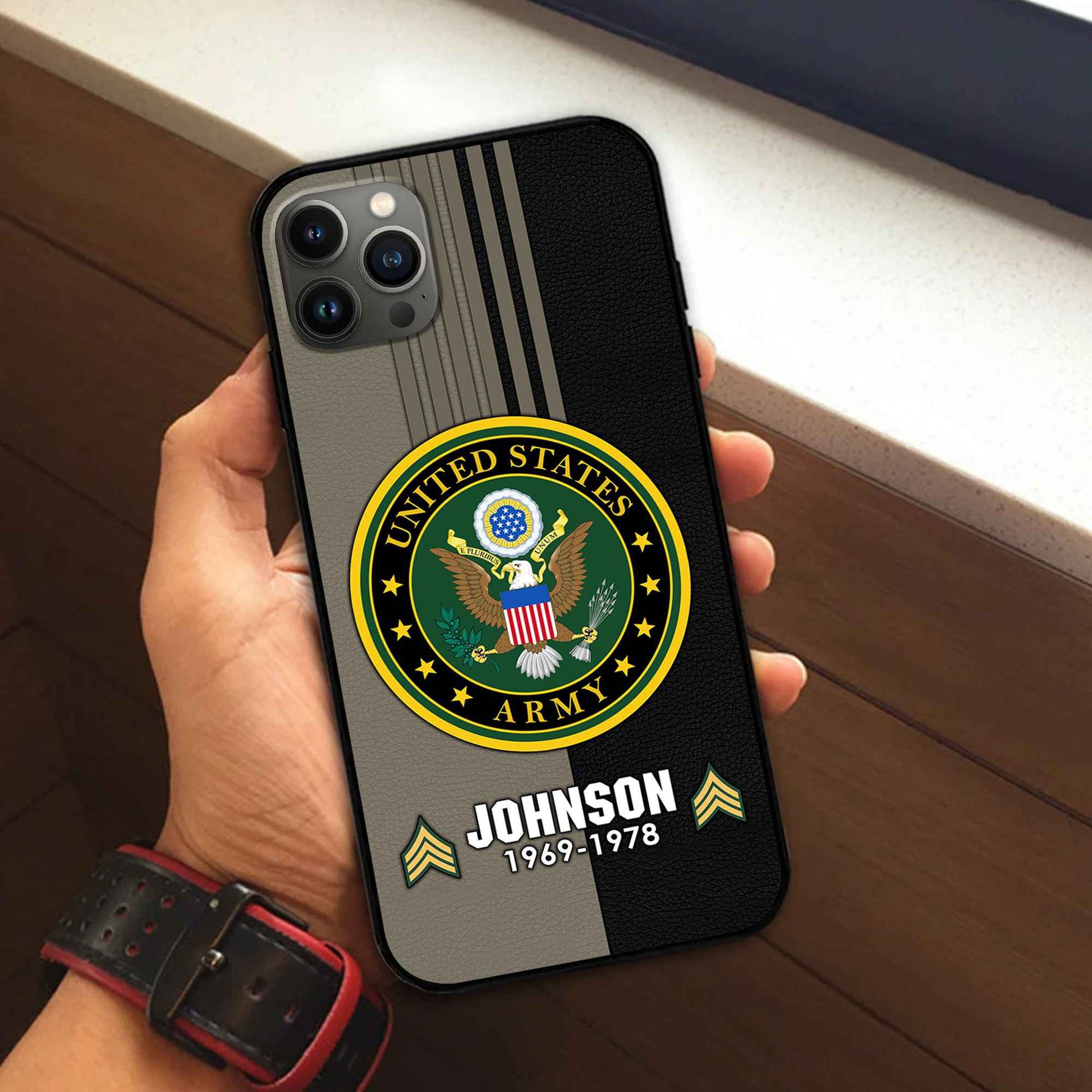 Premium Custom US Army Phone Case VPVC503610, Gifts For Army Veteran, Gifts For Dad, For Husband, Best Gifts On Father's Day, Armed Forces Day, Independence Day, Veterans Day.