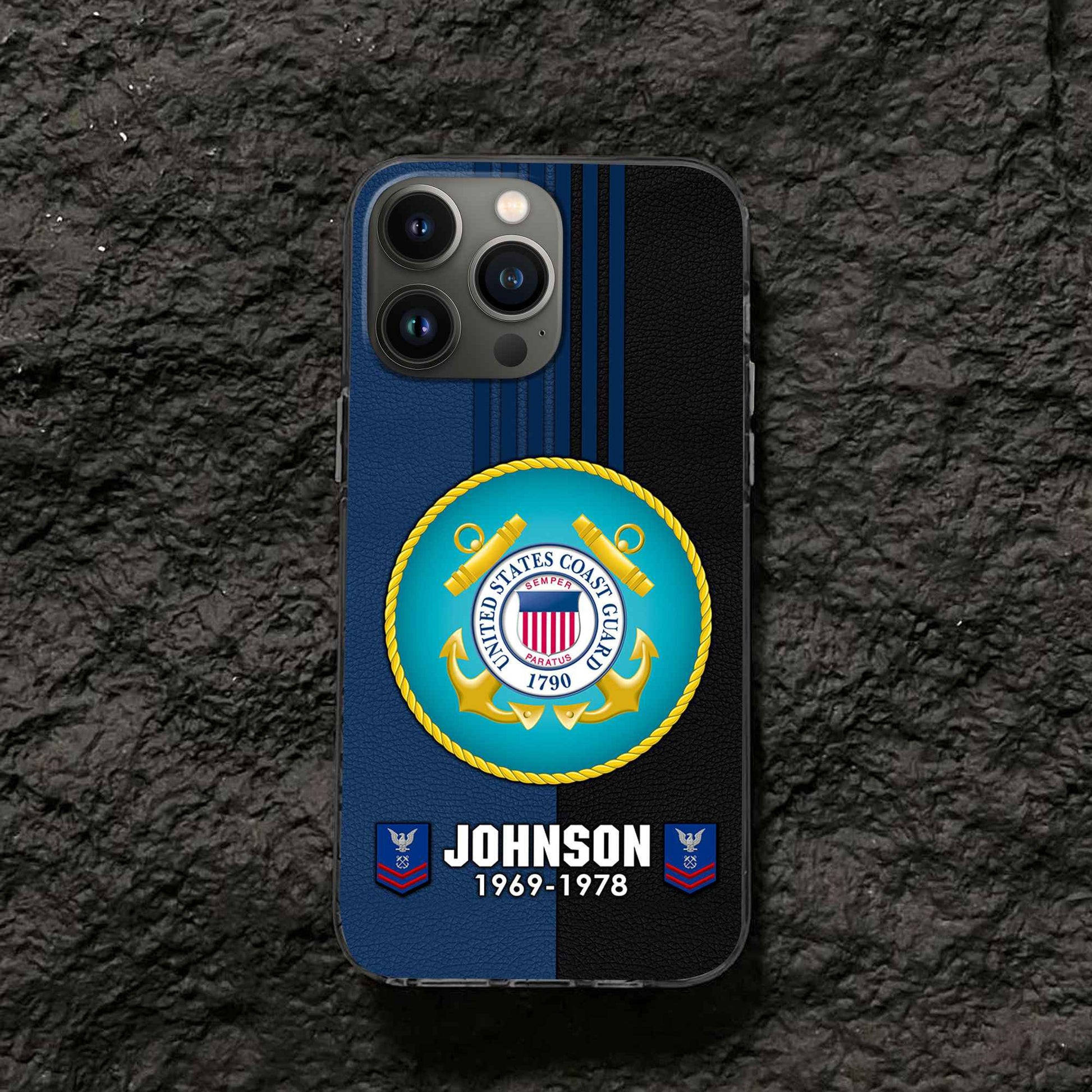 Premium Custom USCG Phone Case VPVC503605, Gifts For Coast Guard Veteran, Gifts For Dad, For Husband, Best Gifts On Father's Day, Armed Forces Day, Independence Day, Veterans Day.